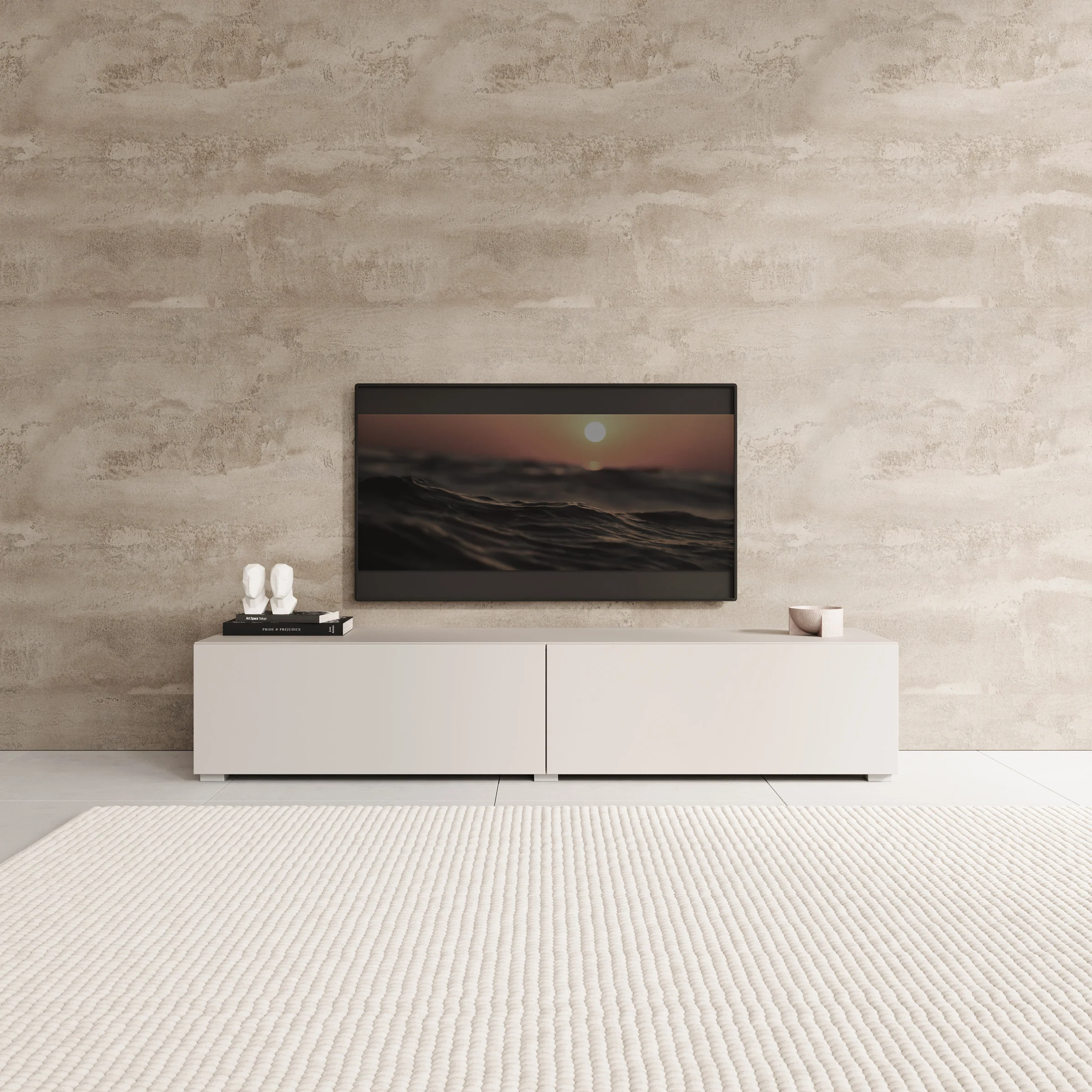 Palm - TV-Meubel - Beige - 160x40x30 cm - Image 4