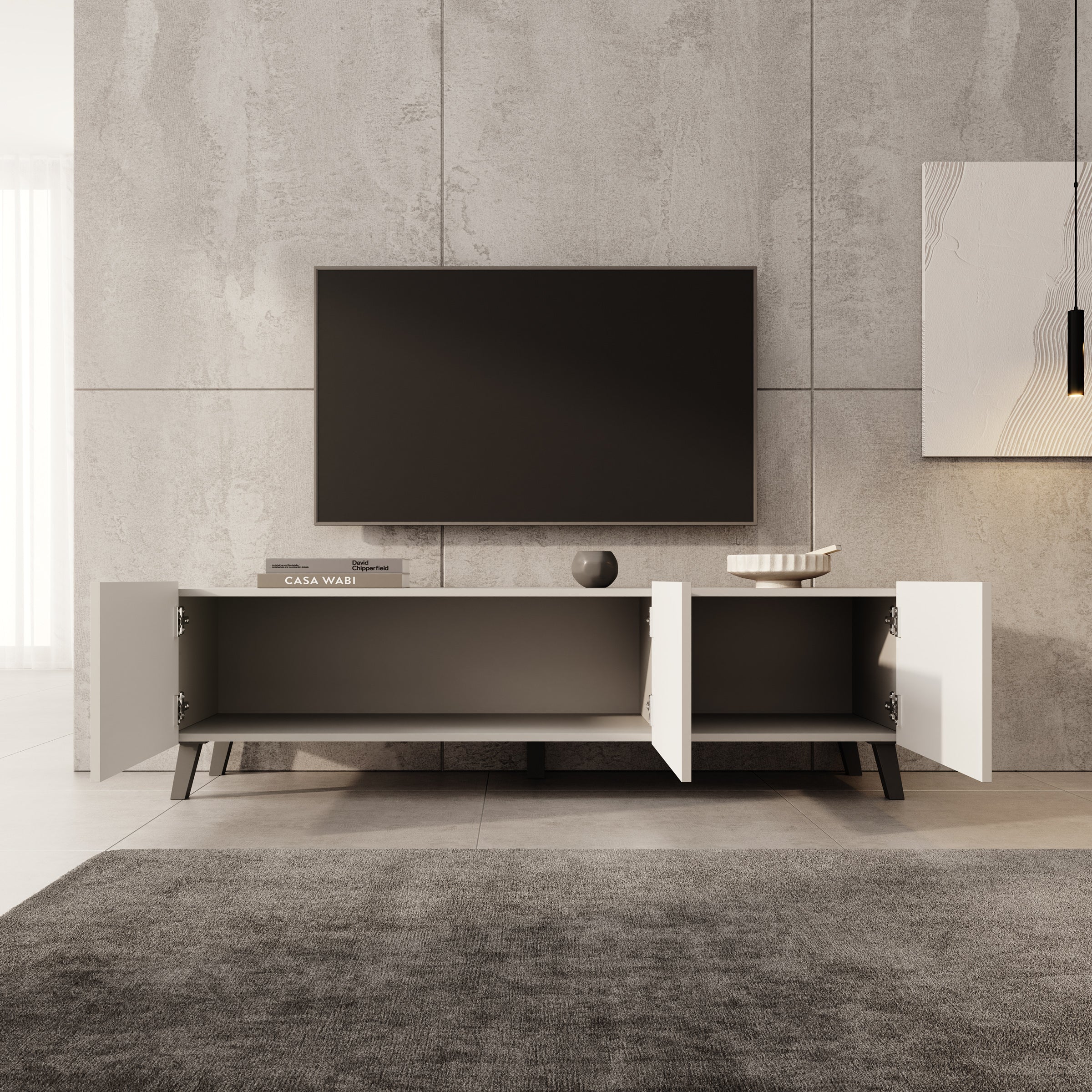 Pepinos 2 - TV-Meubel - Beige - 150x42x44 cm - Image 2
