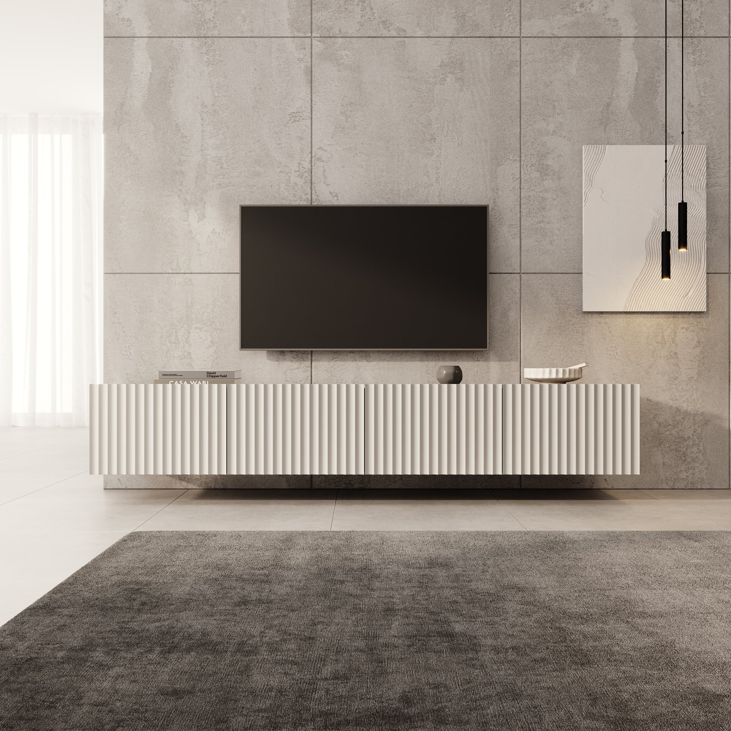 Pepinos - TV-Meubel - Beige - 200x42x33cm - Image 3