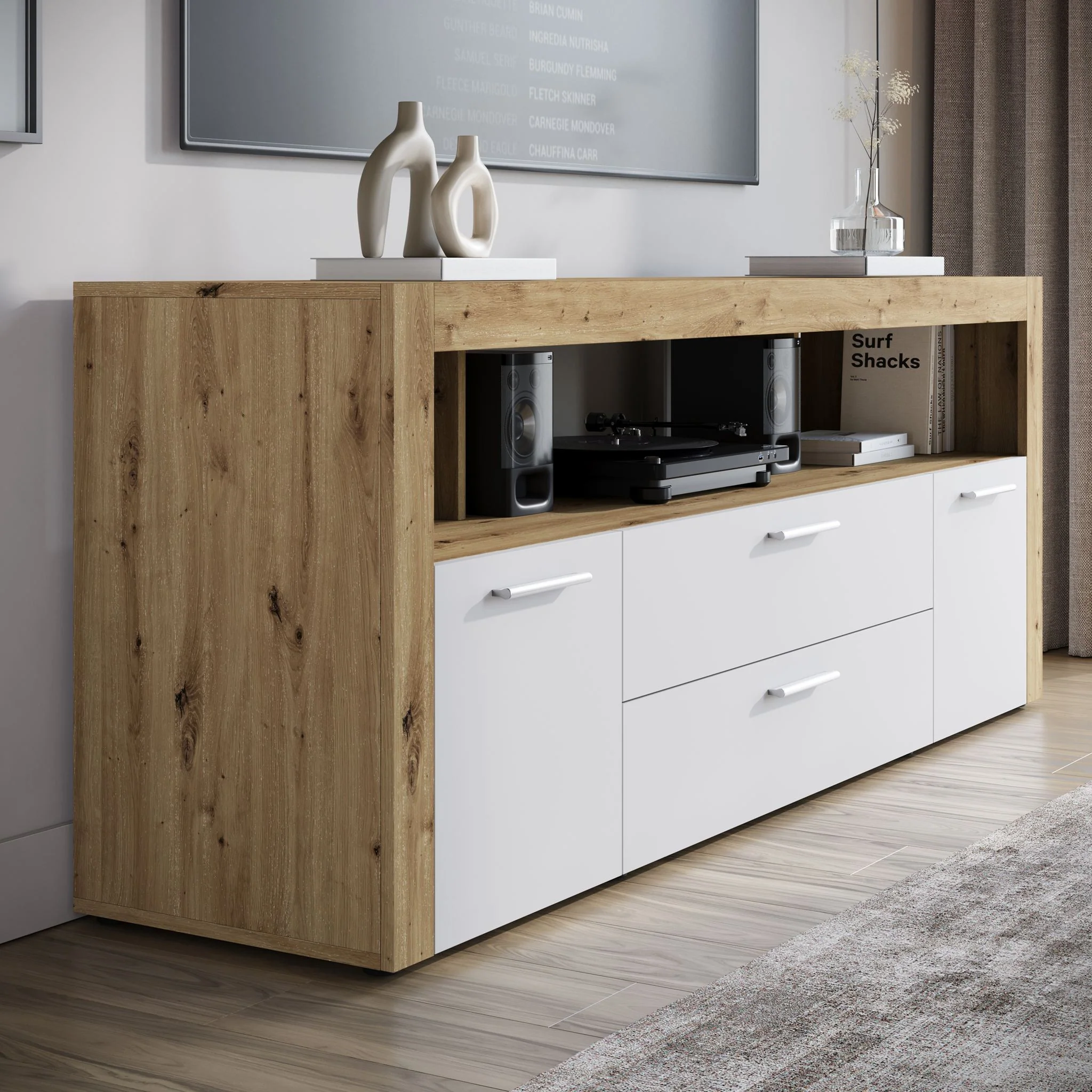 Sharon - TV-Meubel - Wit 2 - 181 cm - Image 4