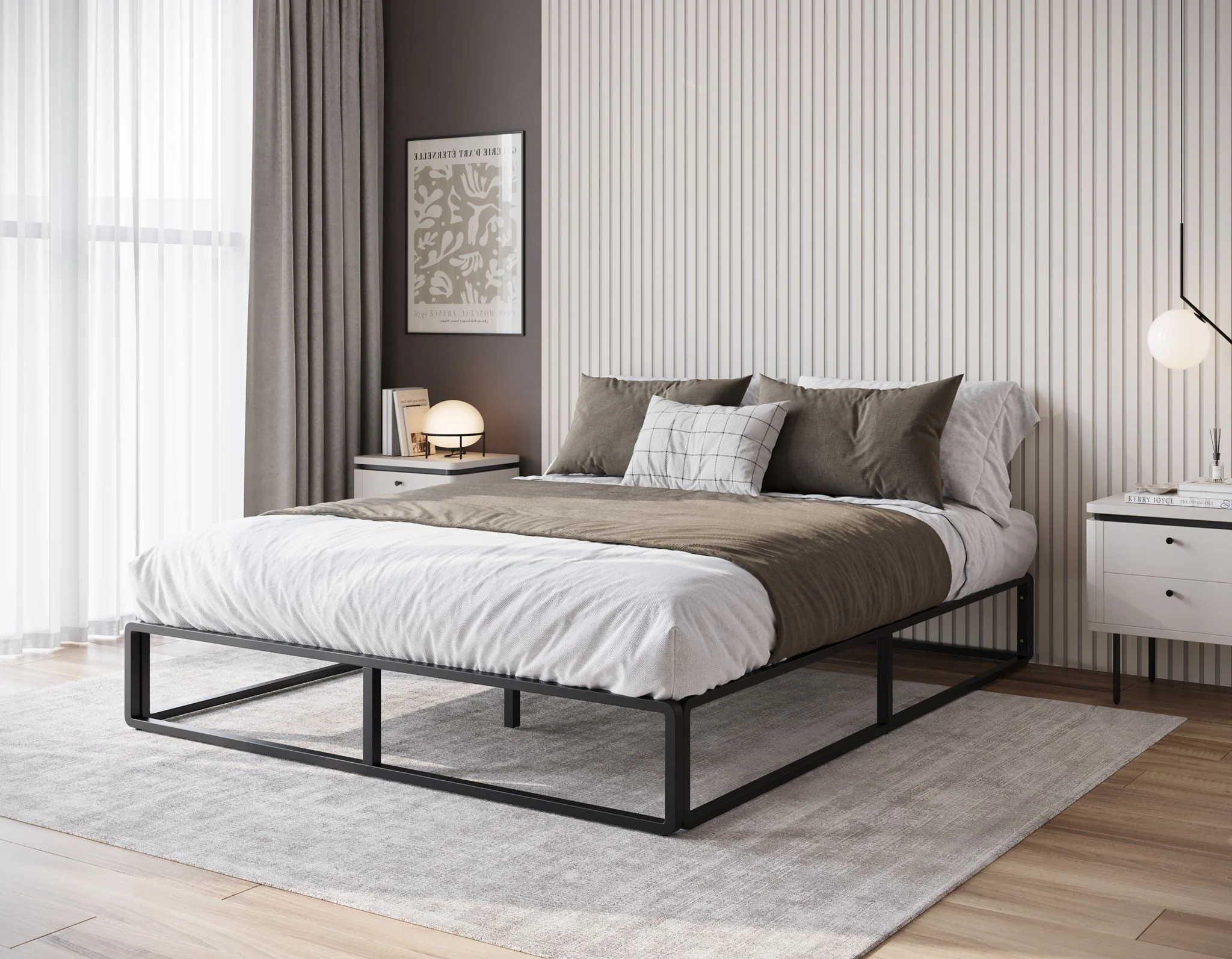 Andrea - Tweepersoonsbed - Metaal zwart - 160x200 cm