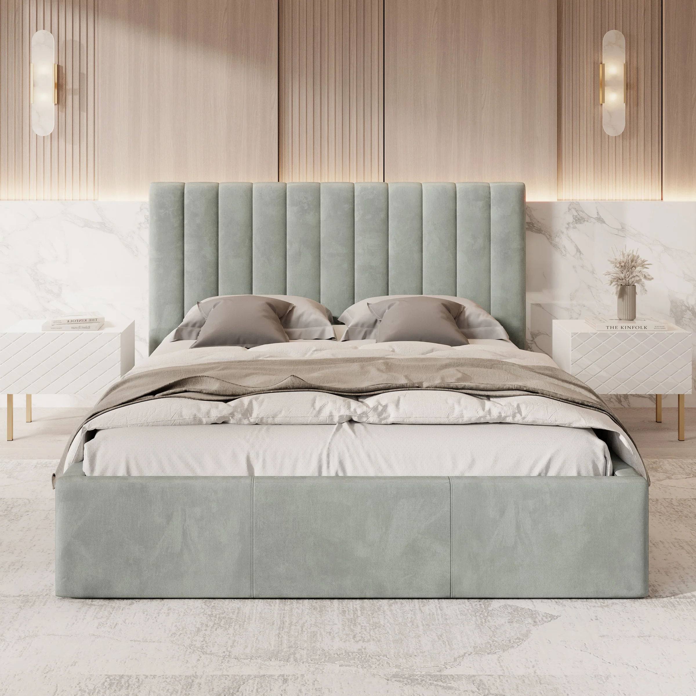 Chief - Tweepersoonsbed - Velvet grijs - 160x200 cm - Image 3