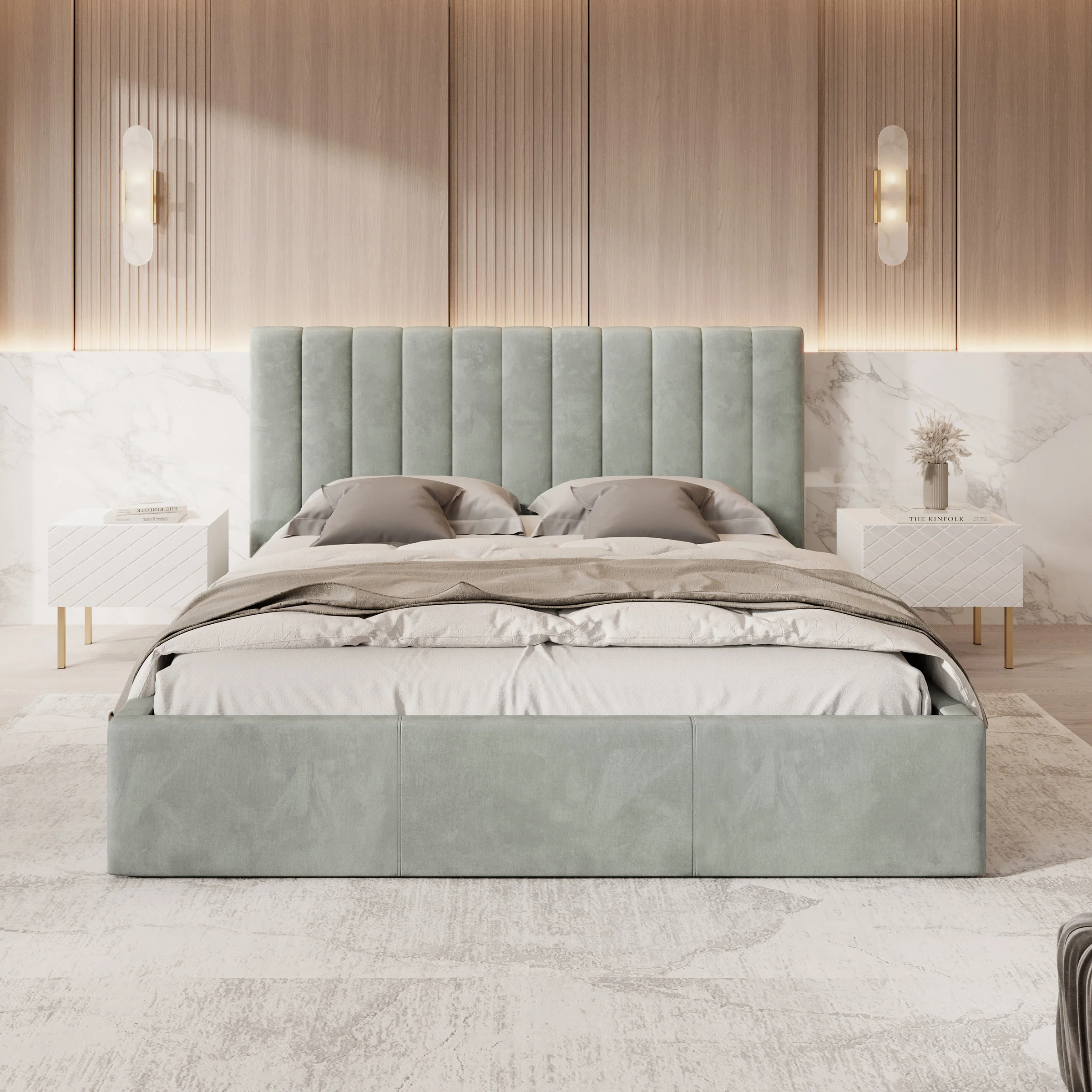 Chief - Tweepersoonsbed - Velvet grijs - 180x200 cm - Image 3