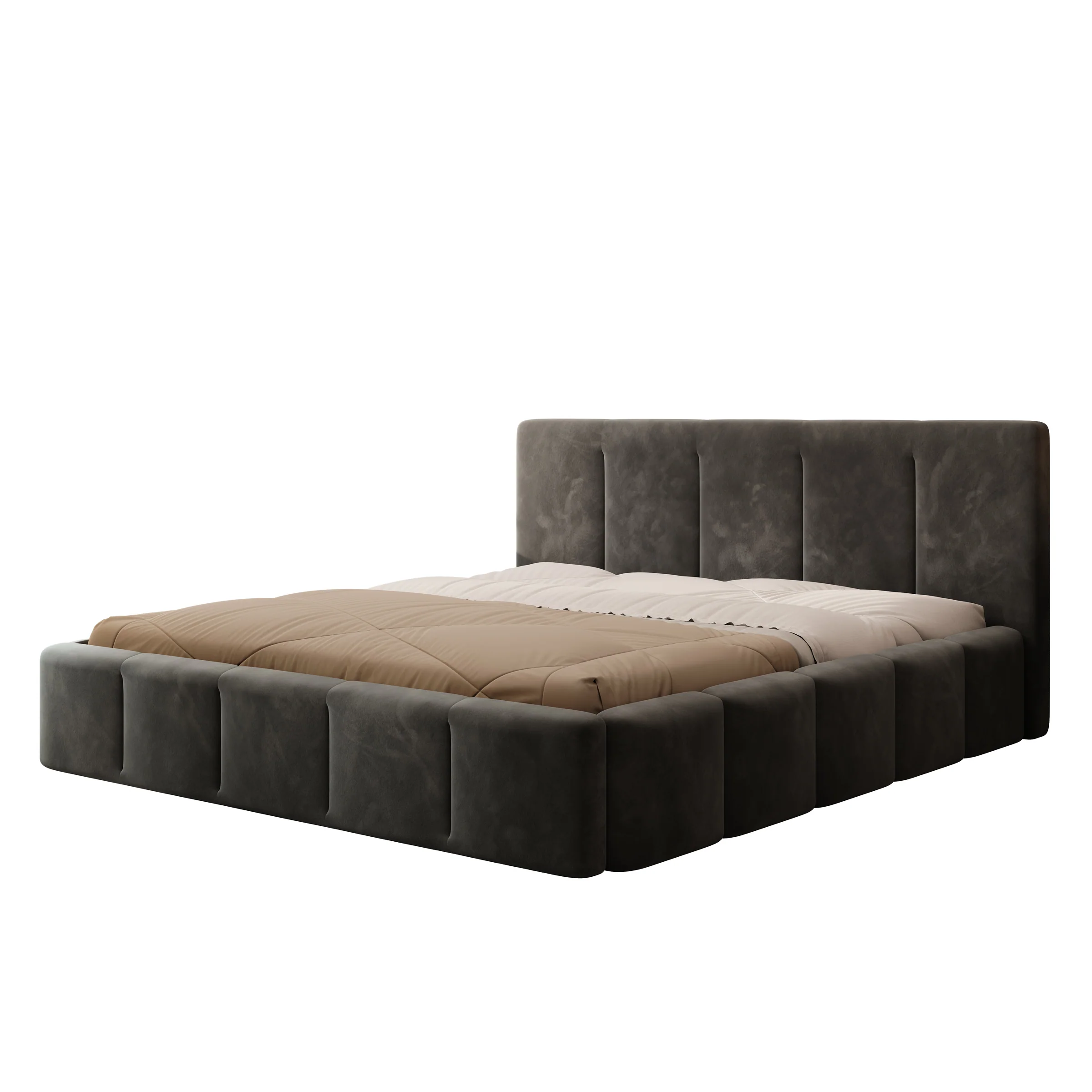 Excalibur - Tweepersoonsbed - Zwart velvet - 180x200 cm - Image 4