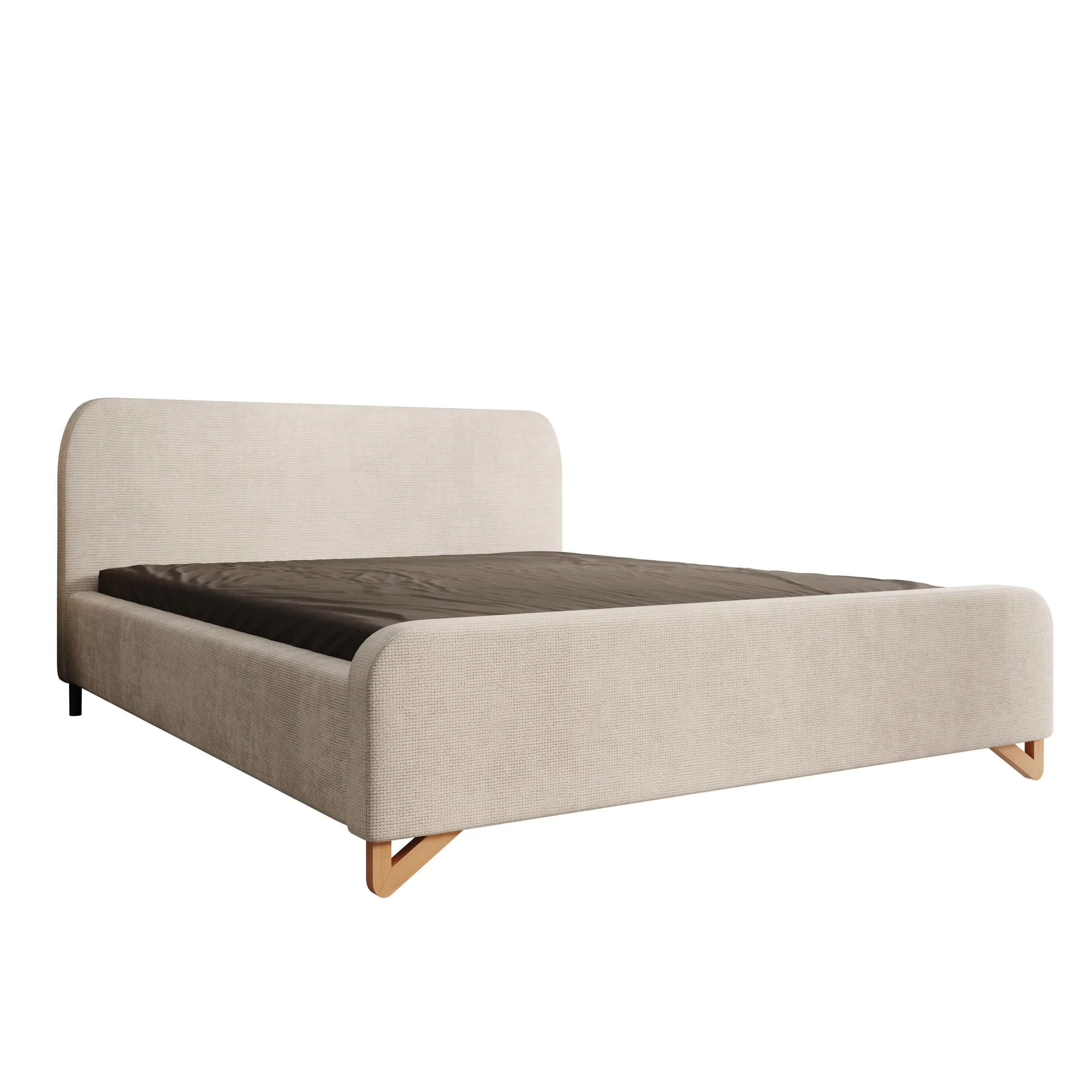 Fortaleza - Tweepersoonsbed - Stof beige - 160x200 cm - Image 6