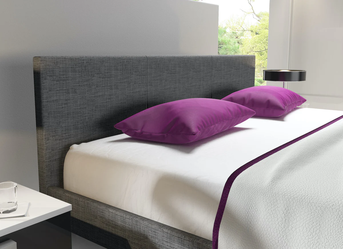 George - Tweepersoonsbed - Stof grijs - 160x200 cm - Image 3