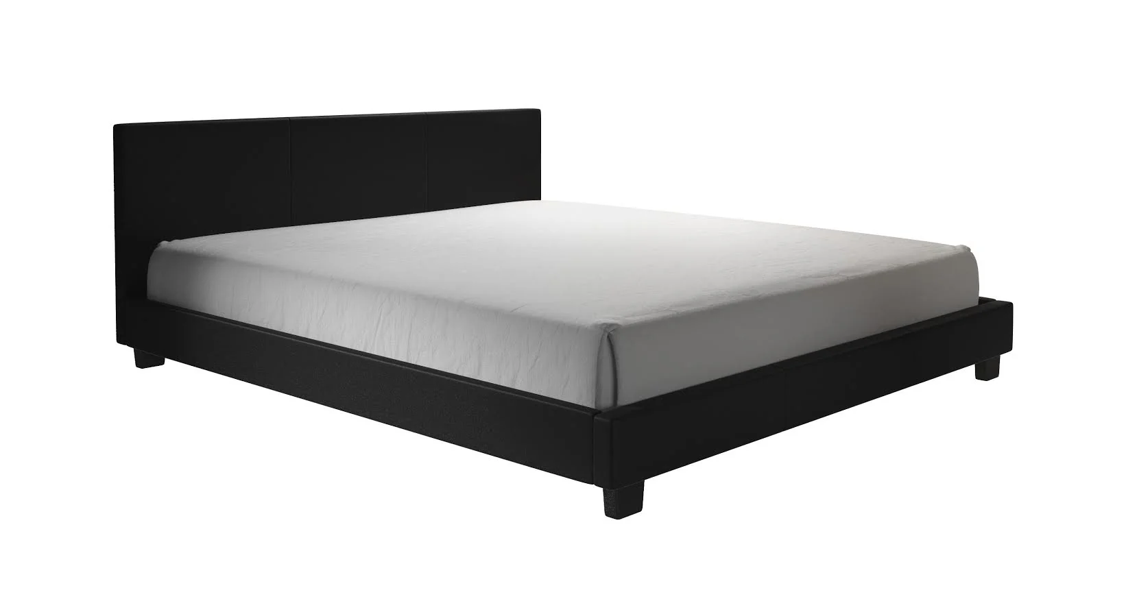 George - Tweepersoonsbed - Kunstleer zwart - 160x200 cm - Image 6