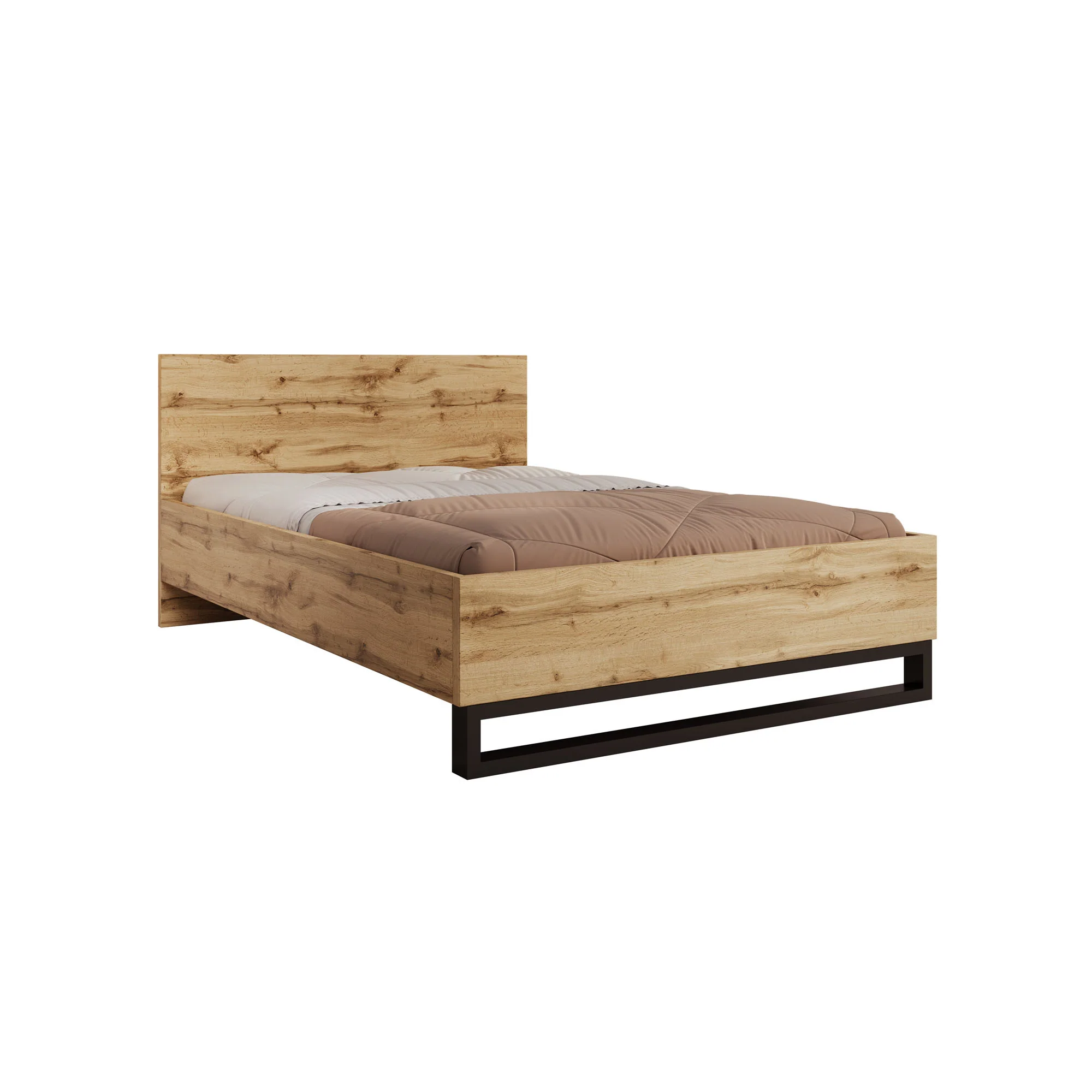 Harlow - Tweepersoonsbed - Eiken - 140x200 cm - Image 4