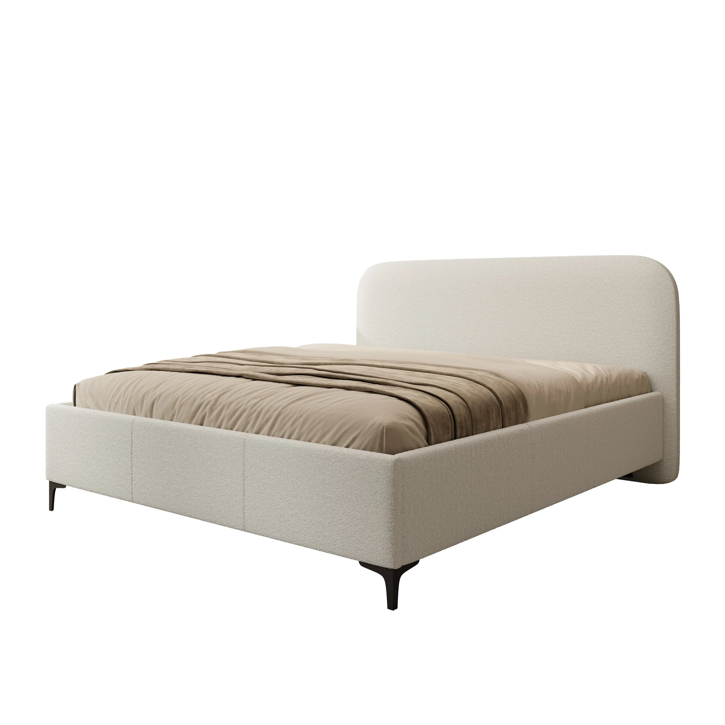 Helsink - Tweepersoonsbed - Teddystof beige - 180x200 cm - Image 4