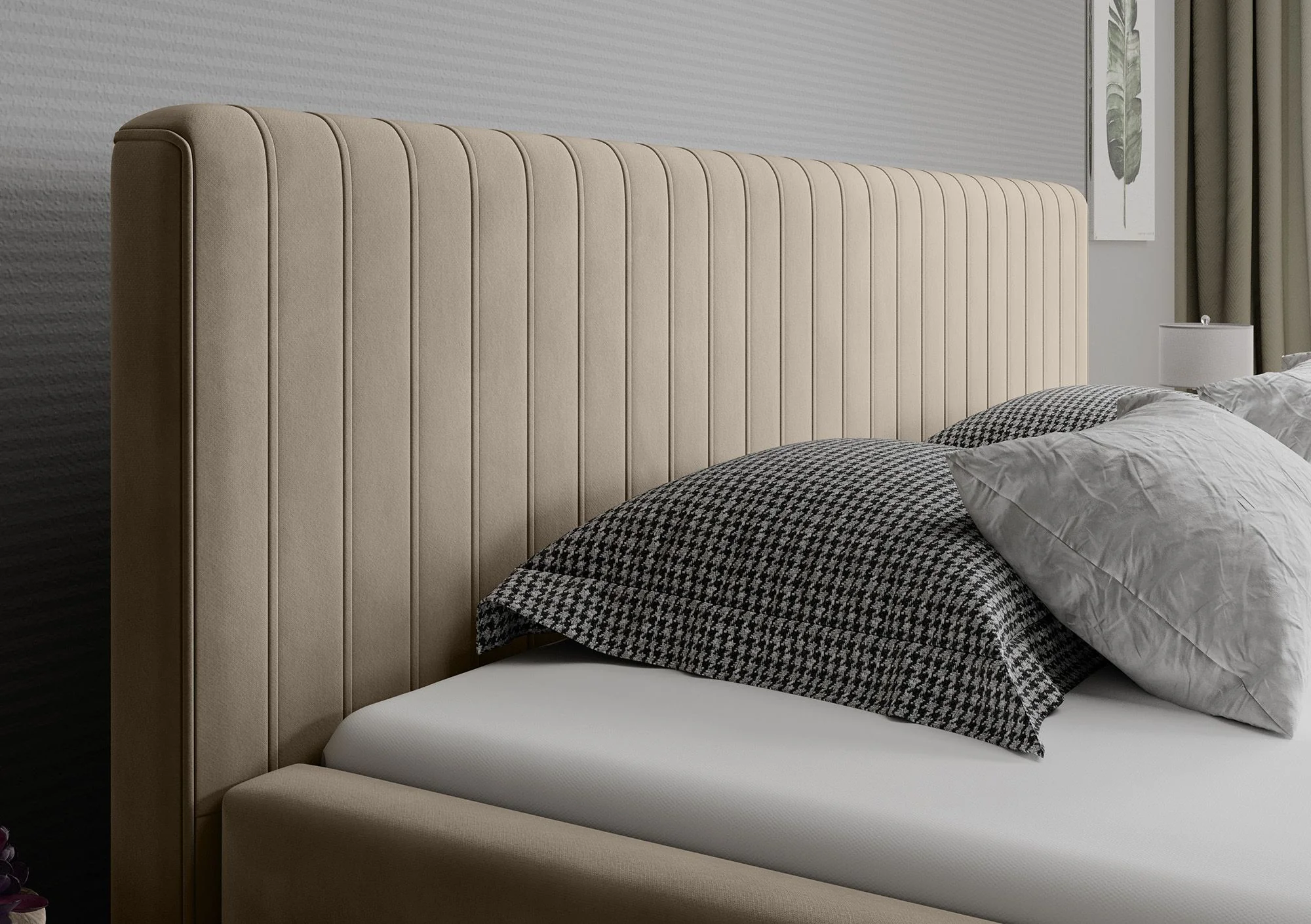 Jackson - Tweepersoonsbed - Velvet beige - 160x200 cm - Image 3