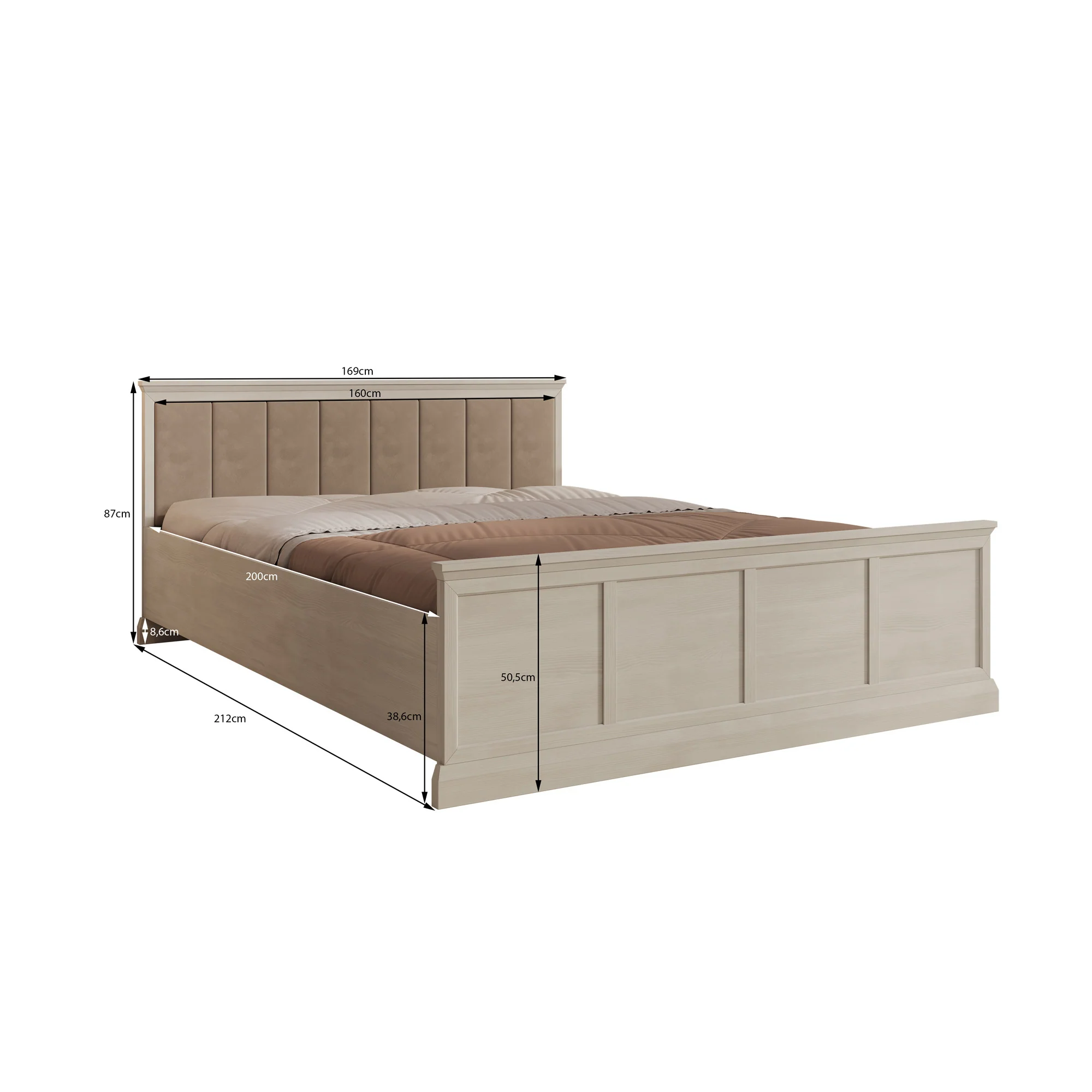 Leroy - Tweepersoonsbed - Zwart - 160x200 cm - Image 3