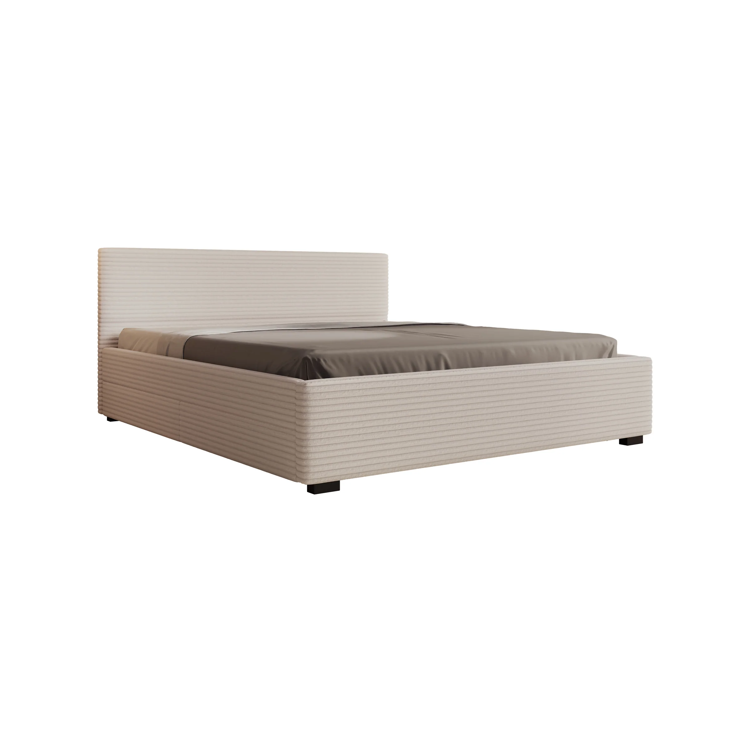 Loox - Tweepersoonsbed - Beige ribstof - 180x200 cm - Image 6