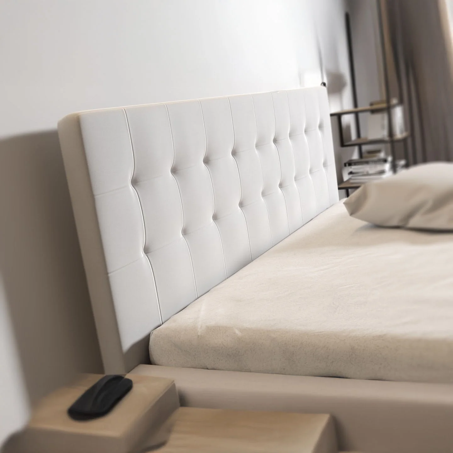 Milo - Tweepersoonsbed met lades - Wit - 160x200 cm - Image 4