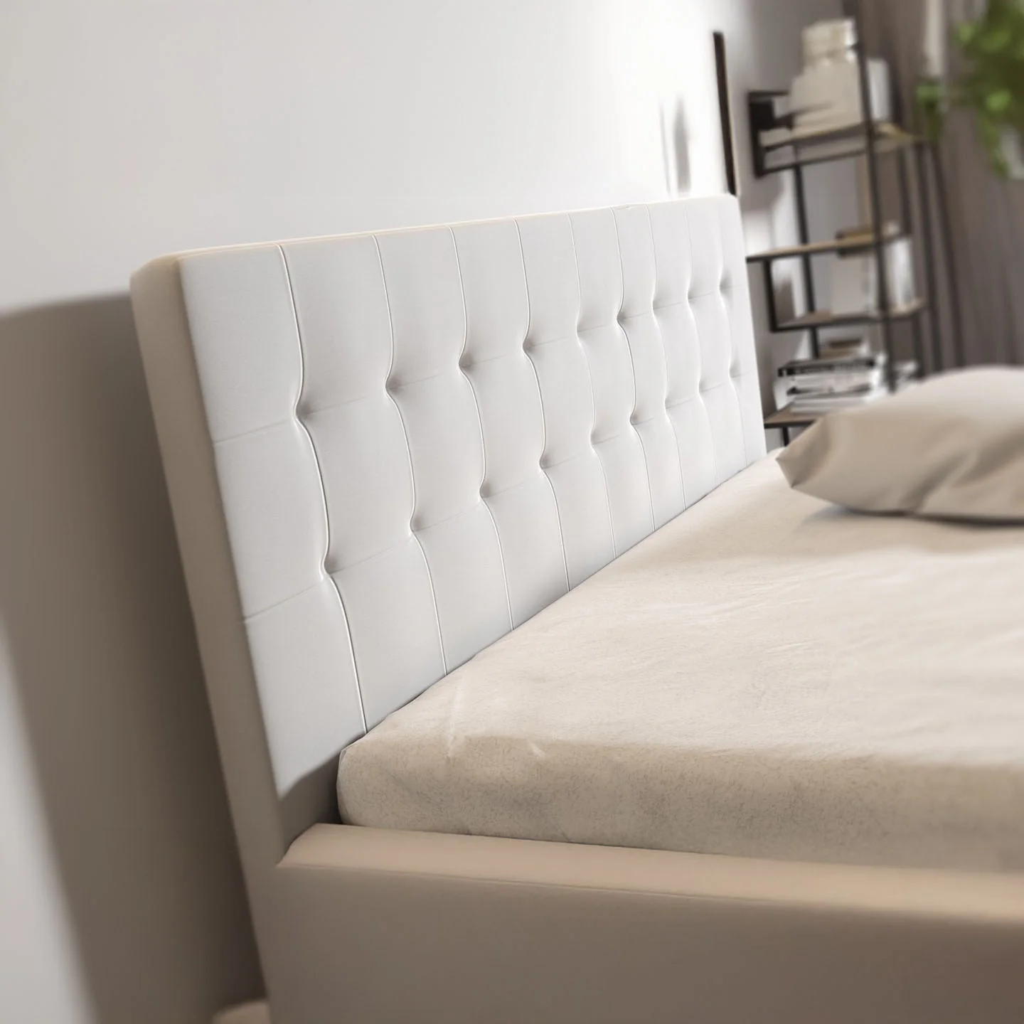 Milo - Tweepersoonsbed met lades - Wit - 180x200 cm - Image 4