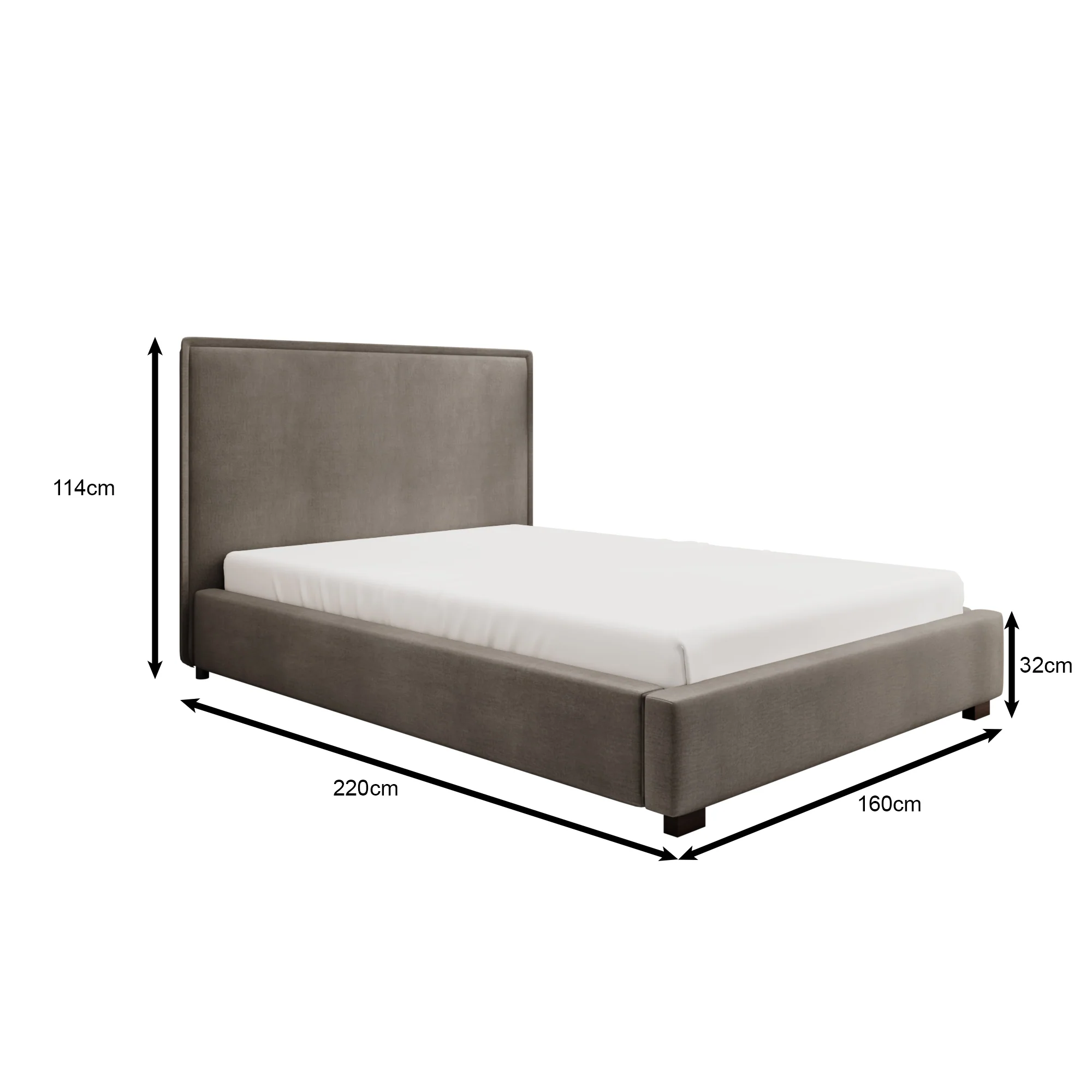 Veda - Tweepersoonsbed - Ribstof beige - 140x200 cm - Image 3