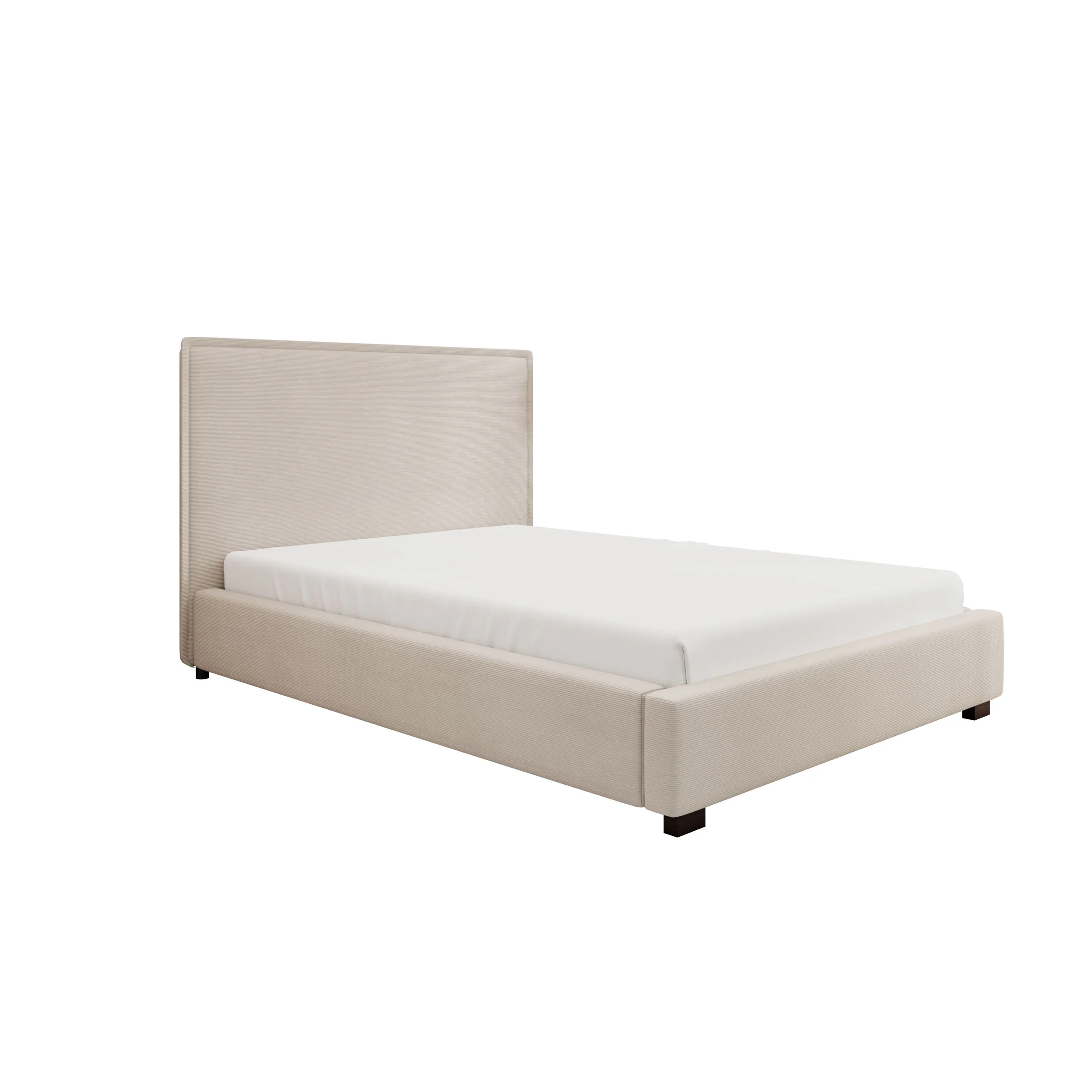 Veda - Tweepersoonsbed - Ribstof beige - 140x200 cm - Image 4
