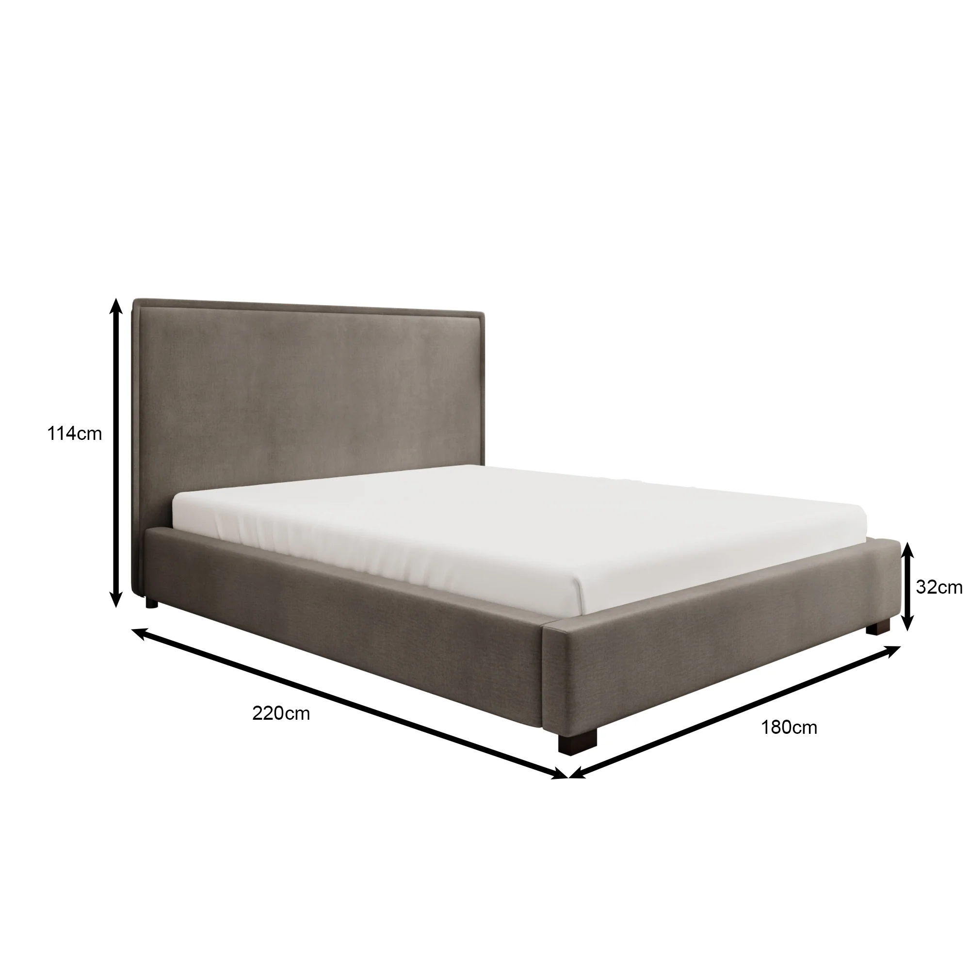 Veda - Tweepersoonsbed - Teddystof beige - 160x200 cm - Image 3