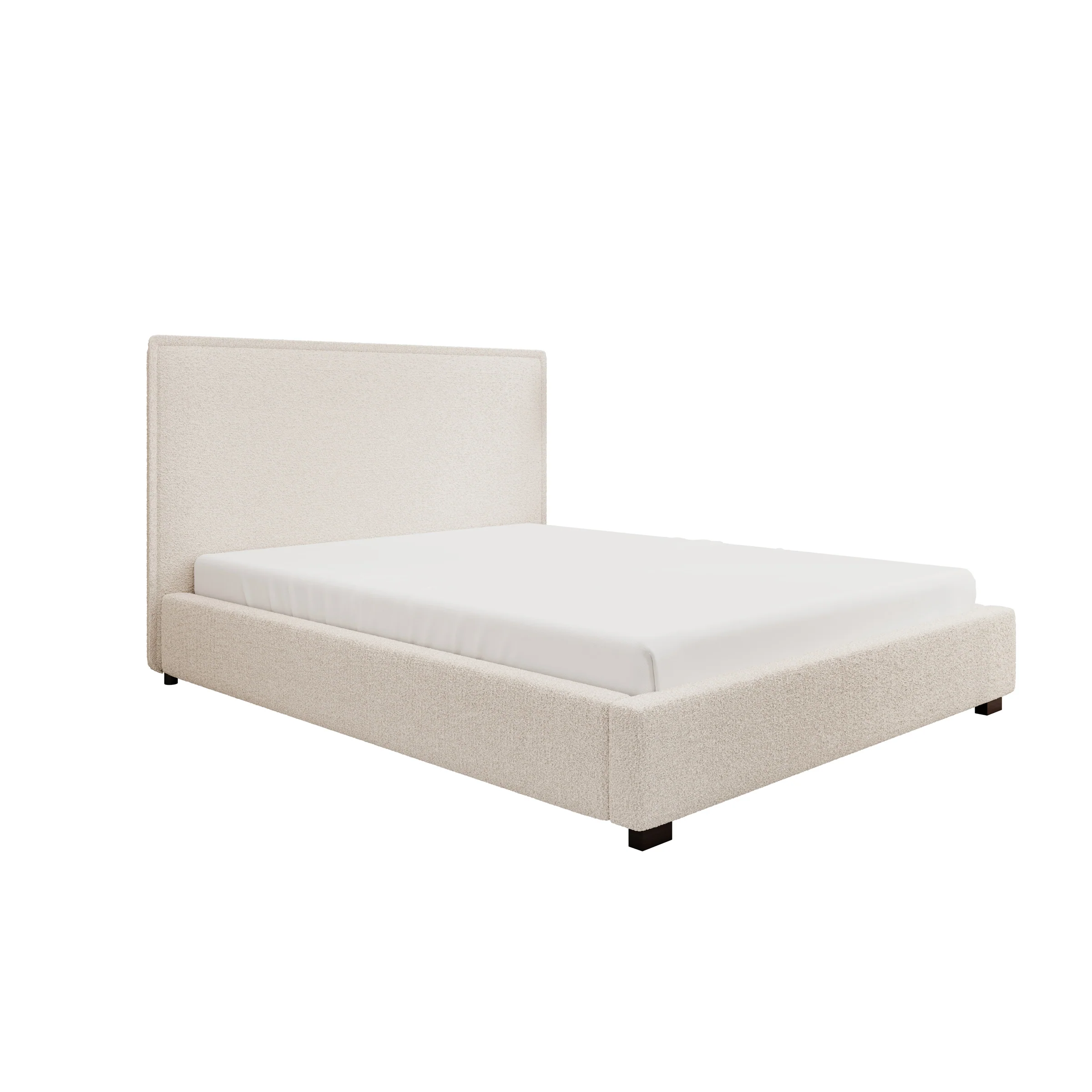 Veda - Tweepersoonsbed - Teddystof beige - 160x200 cm - Image 4