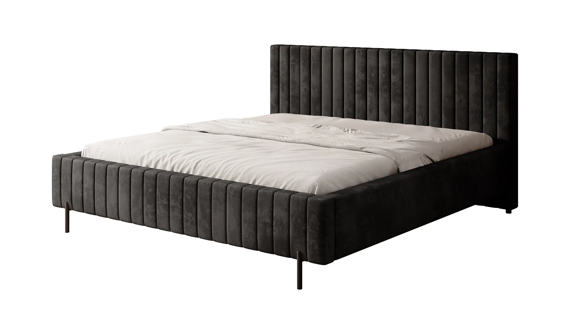 Ventum - Tweepersoonsbed - Velvet zwart - 180x200 cm - Image 6