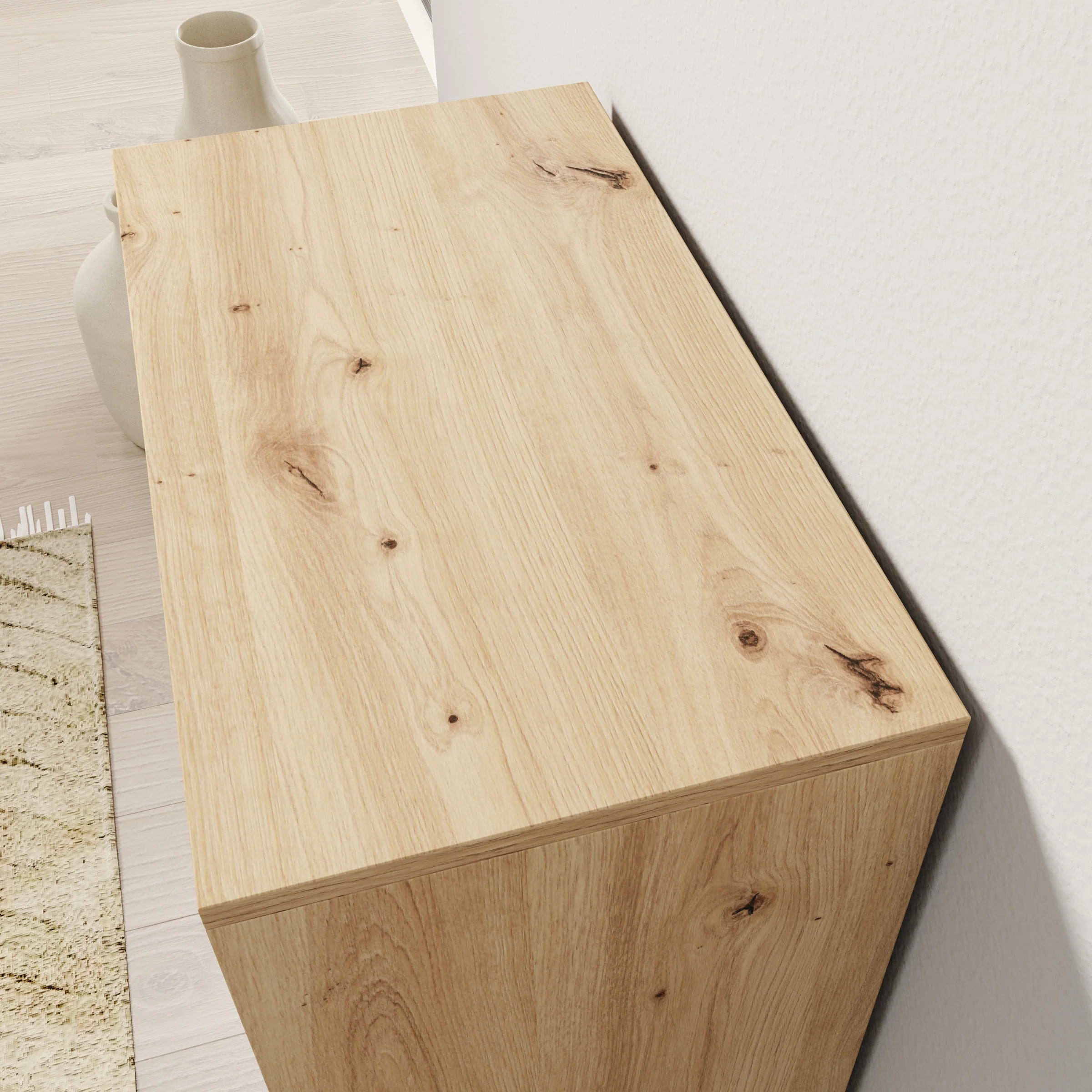 Vallée - Schoenenkast - Licht eikenpatroon - 60x34x87 cm - Image 5