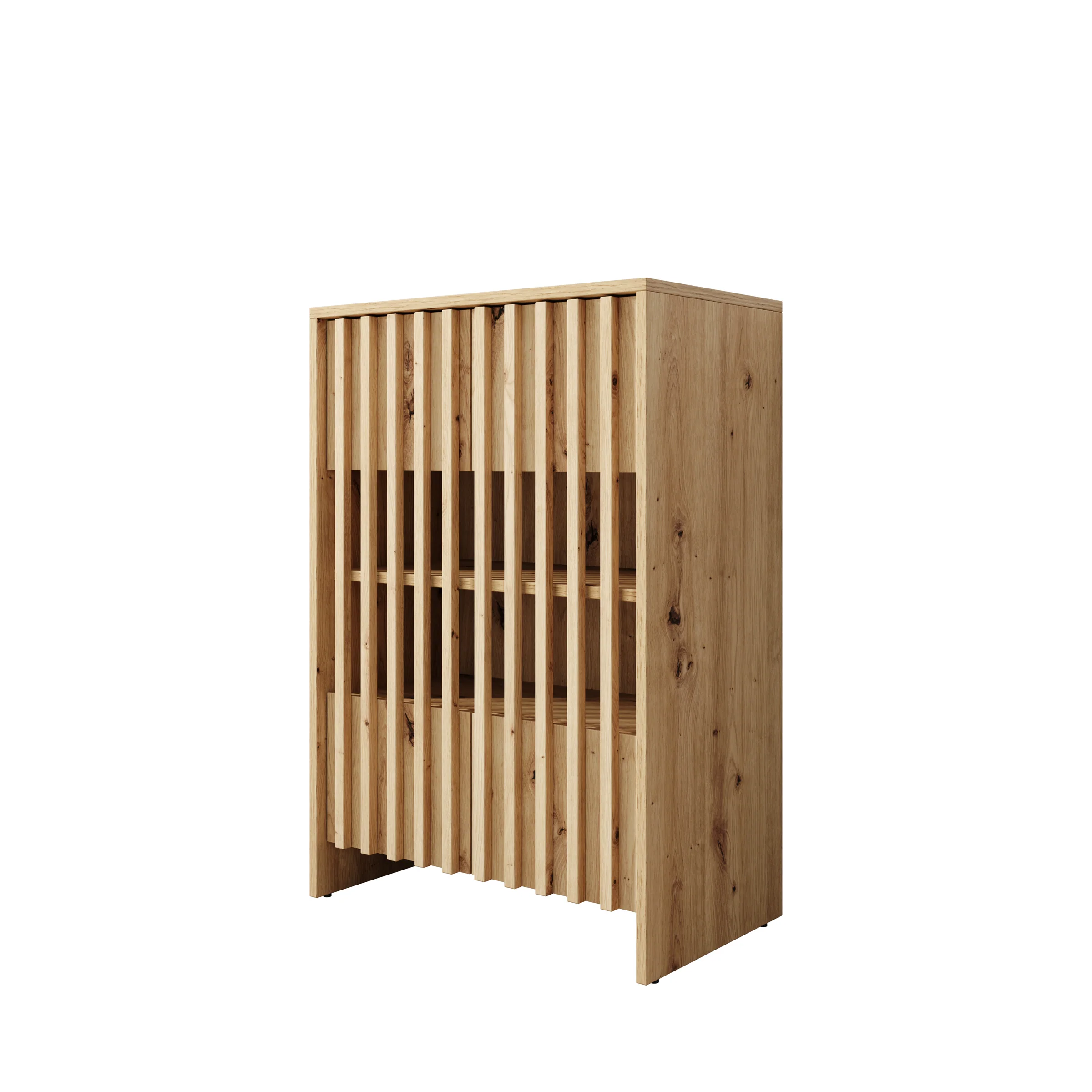 Vallée - Schoenenkast - Licht eikenpatroon - 60x34x87 cm - Image 7