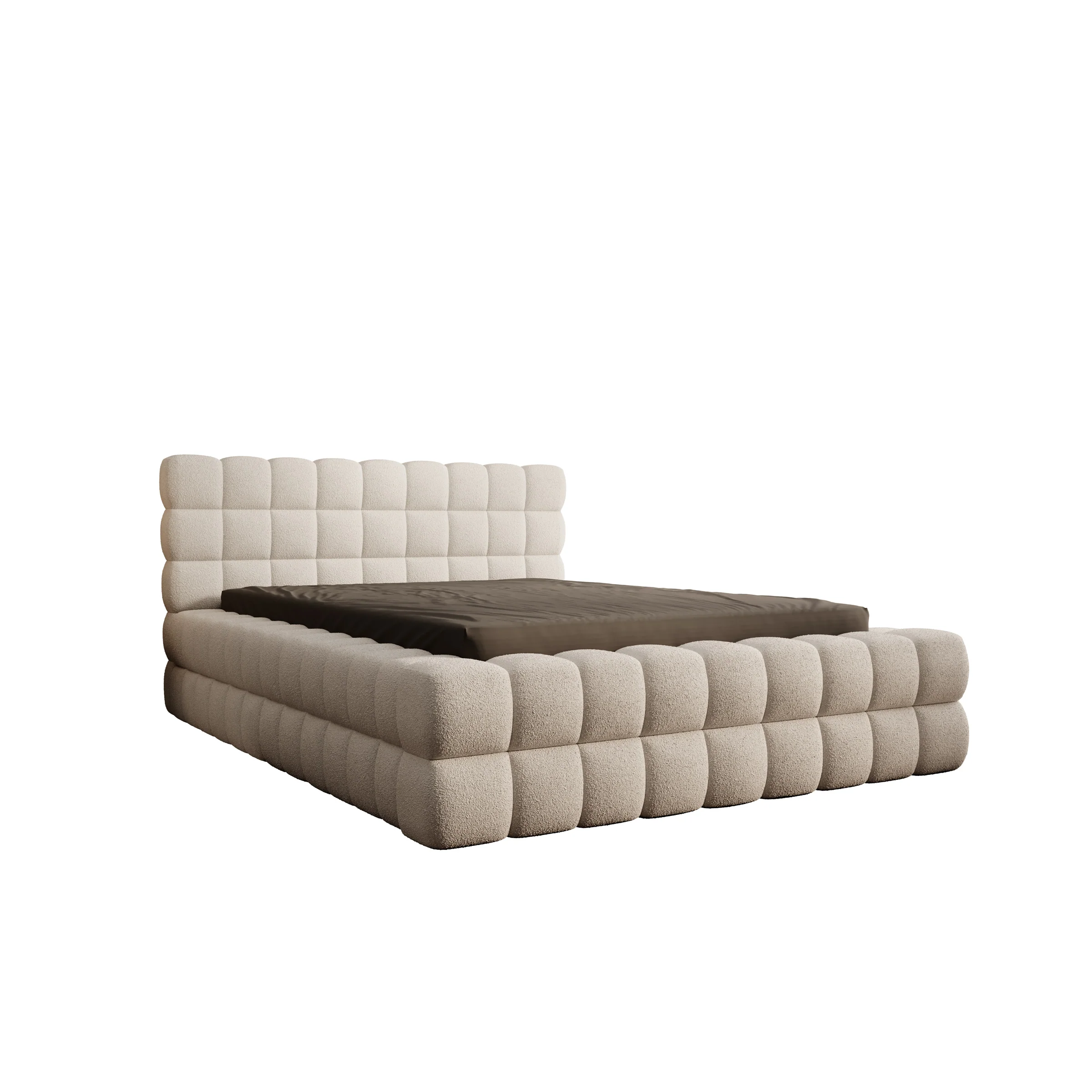 Valona - Tweepersoonsbed - Teddystof beige - 140x200 cm - Image 5