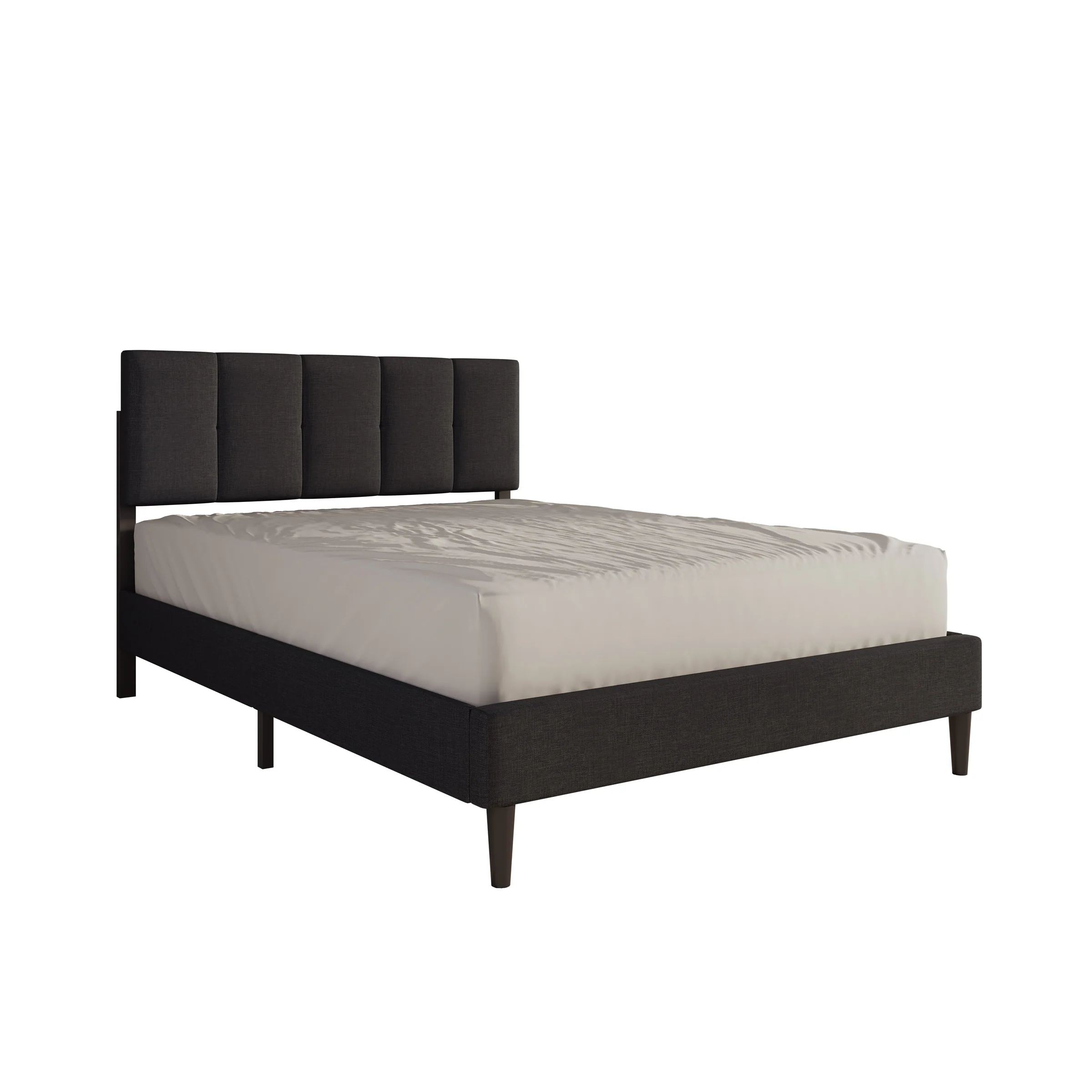 Varell - Tweepersoonsbed - Stof zwart - 140x200 cm - Image 6