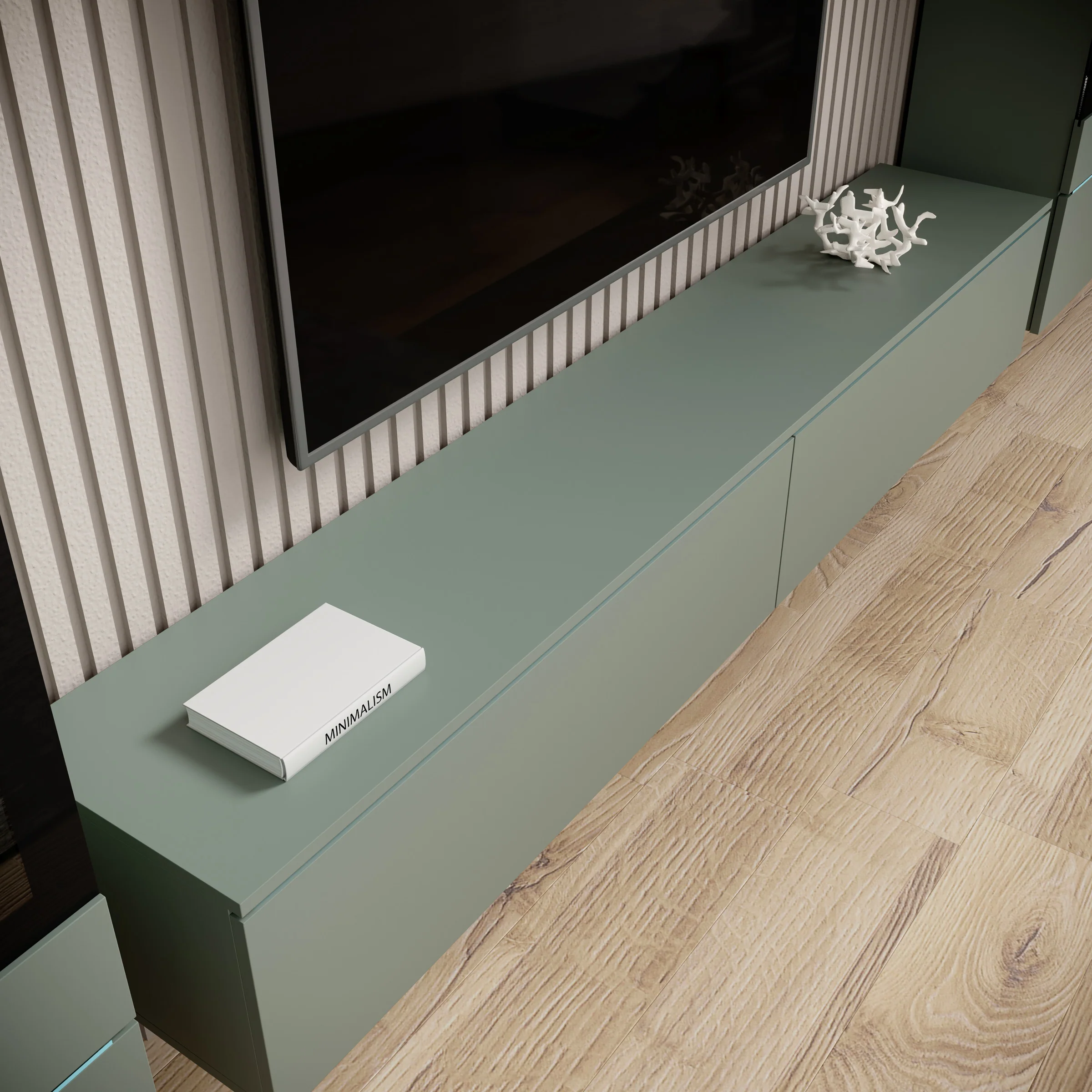 Variety - Wandmeubel - Groen - 180x33x132 cm - Image 5