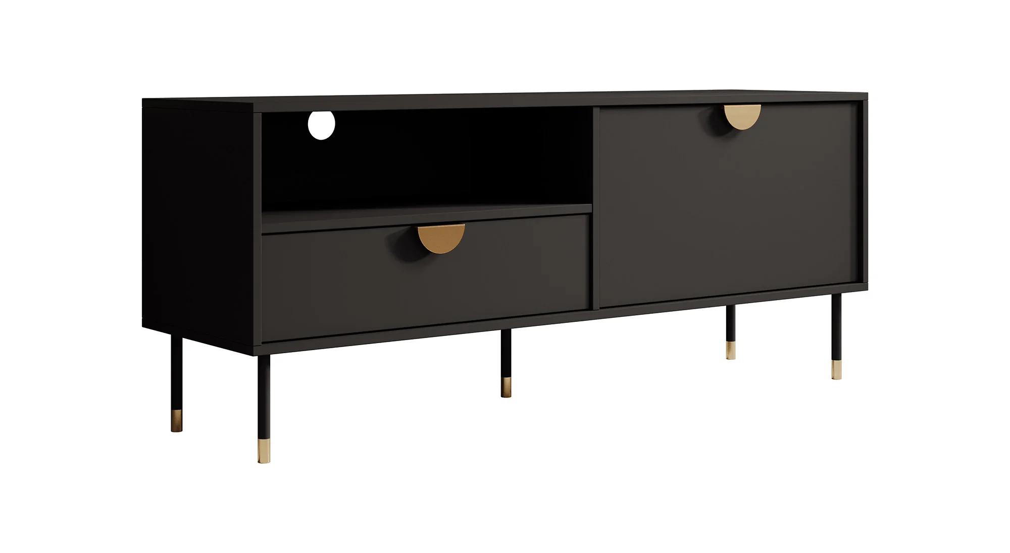 Veerle - TV-Meubel - Zwart - 140 cm - Image 6