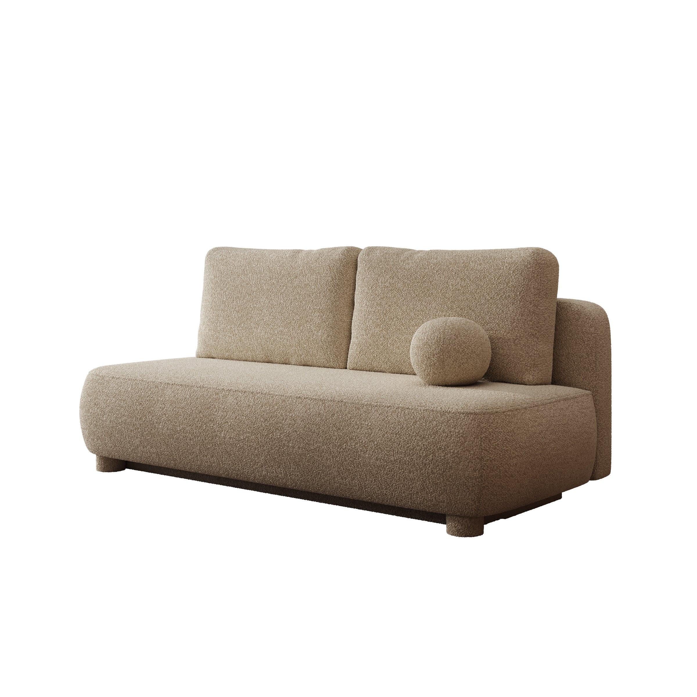 Venus - Slaapbank - Teddystof beige - 209x96x96 cm - Image 6