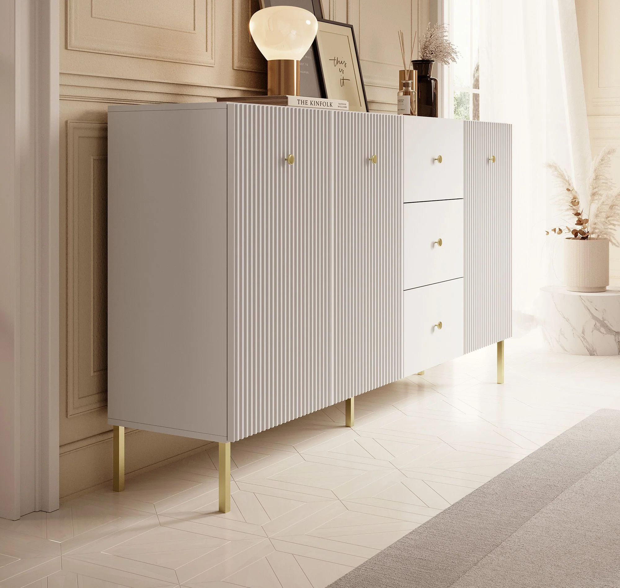 Vermont - Dressoir - Wit - 180x42x98 cm - Image 4