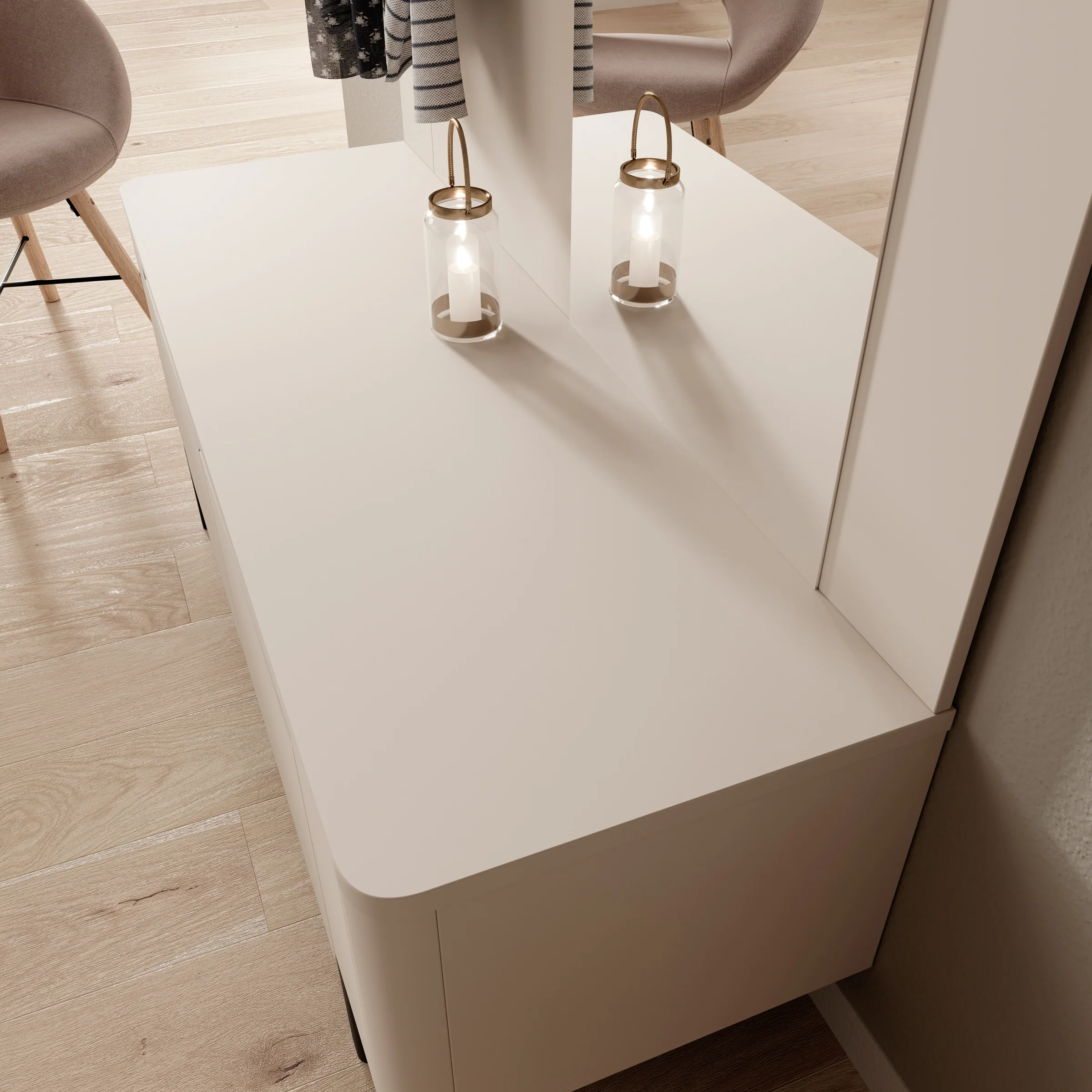 Vexon - Kapstok - Beige/Zwart - 130x45x196 cm - Image 5