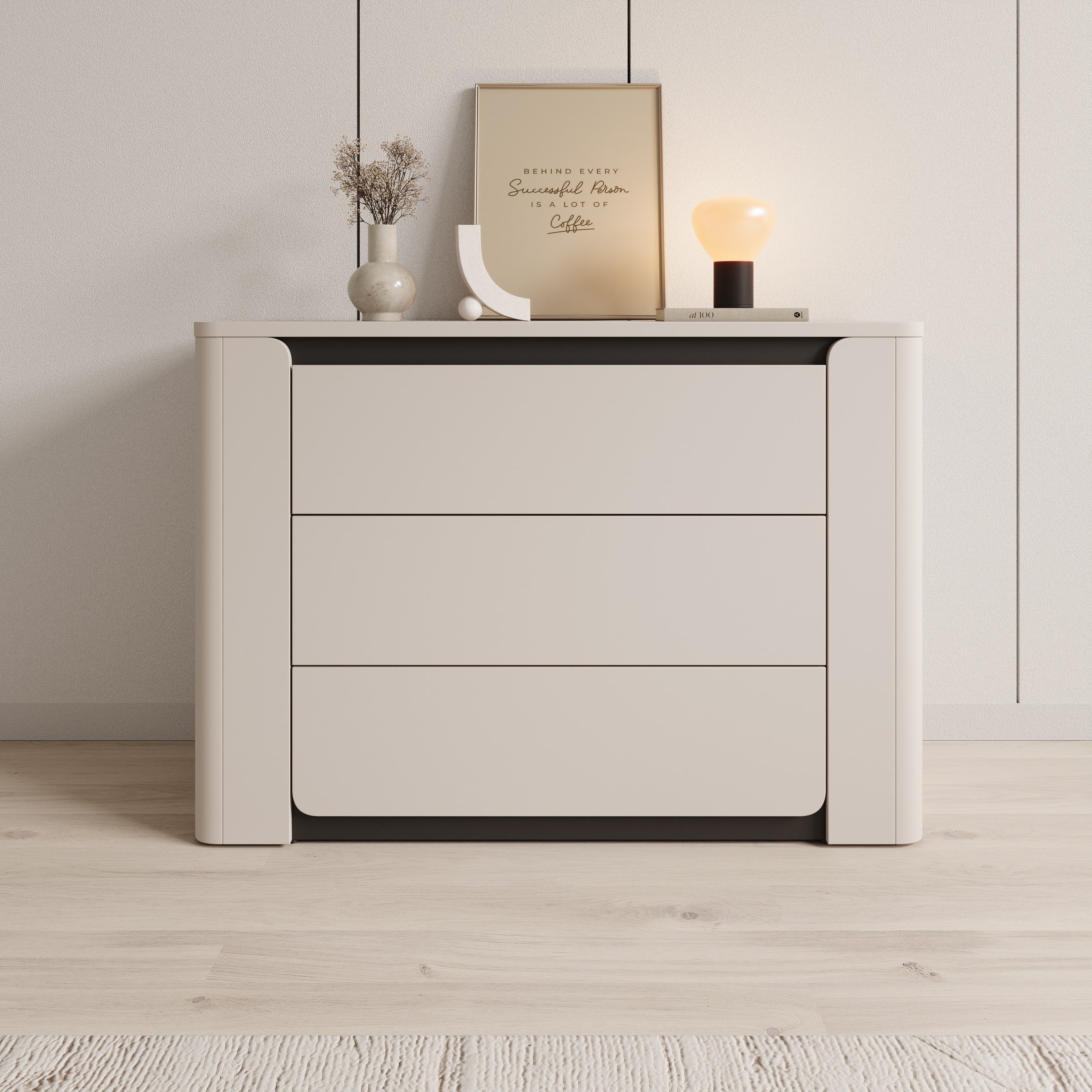 Vexon - Ladekast - Beige/Zwart - 111x45x78 cm - Image 3