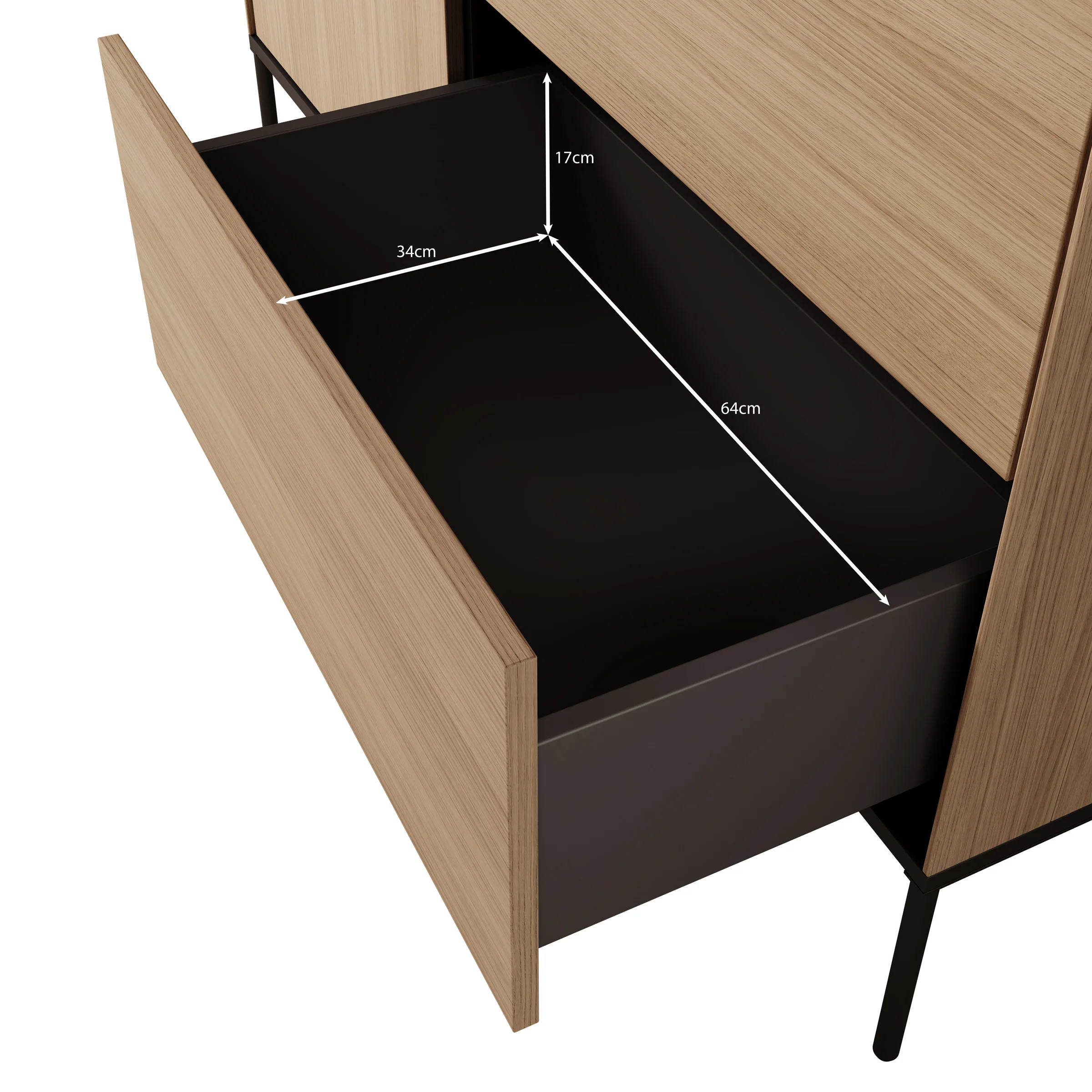 Vicious - Dressoir - Eiken - 127x41x85 cm - Image 6