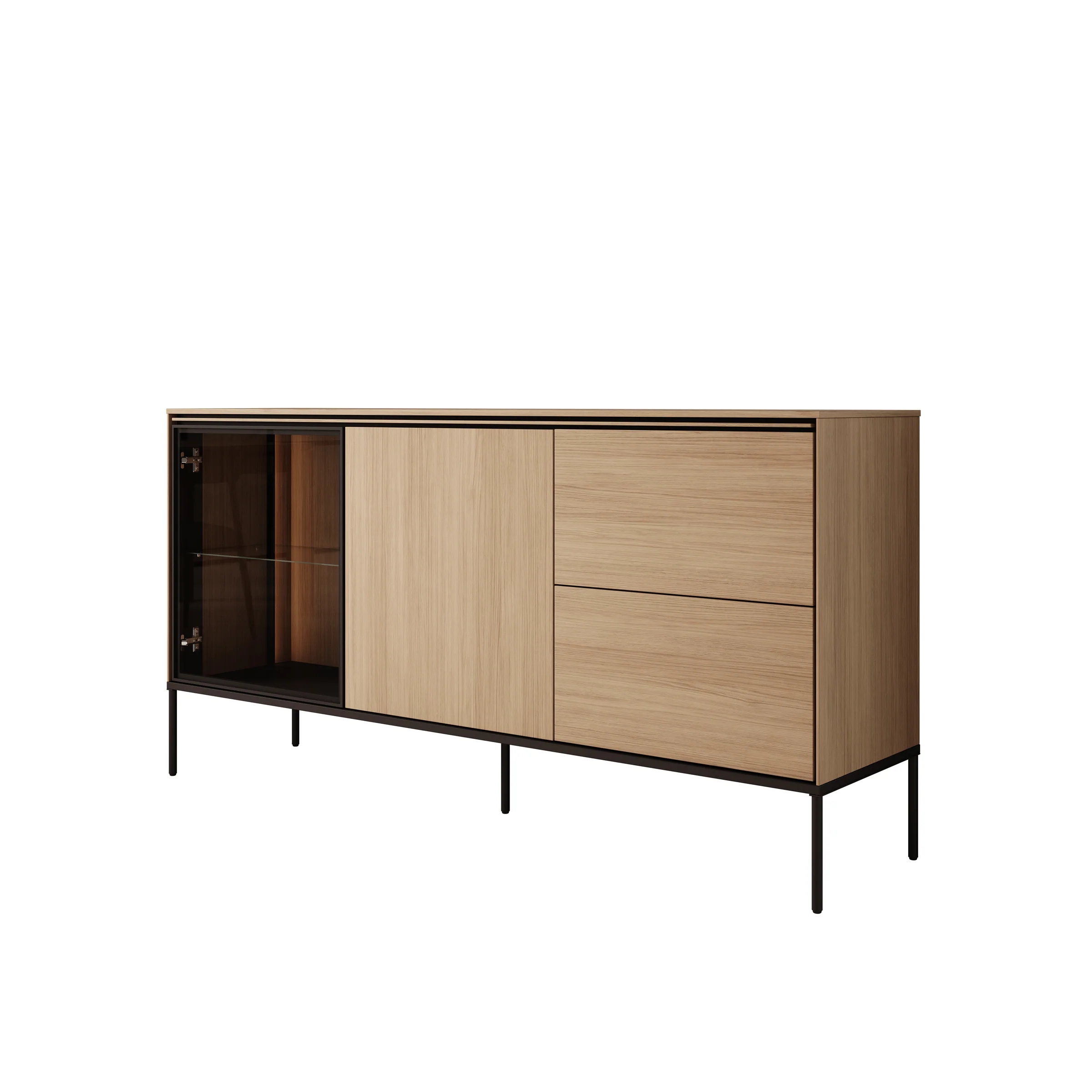 Vicious - Dressoir met LED - Eiken - 167x41x85 cm - Image 7