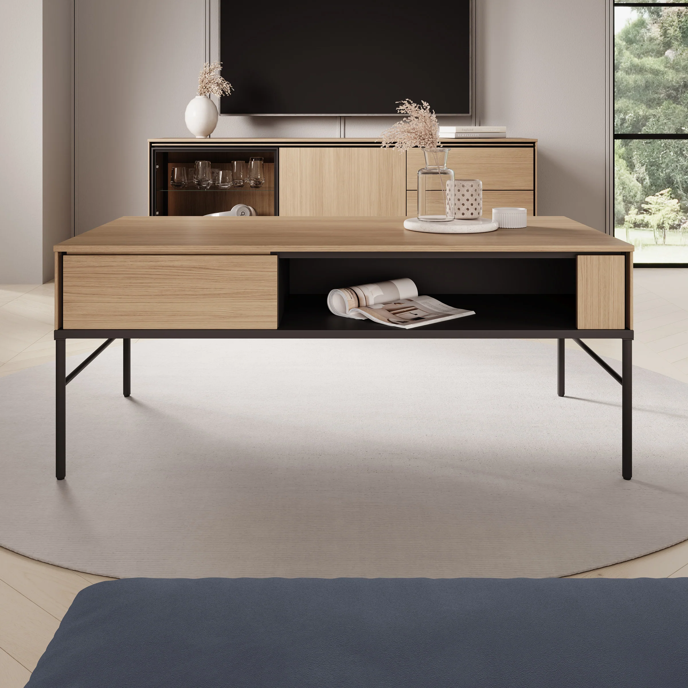 Vicious - Salontafel - Eiken - 110x60x45 cm - Image 2