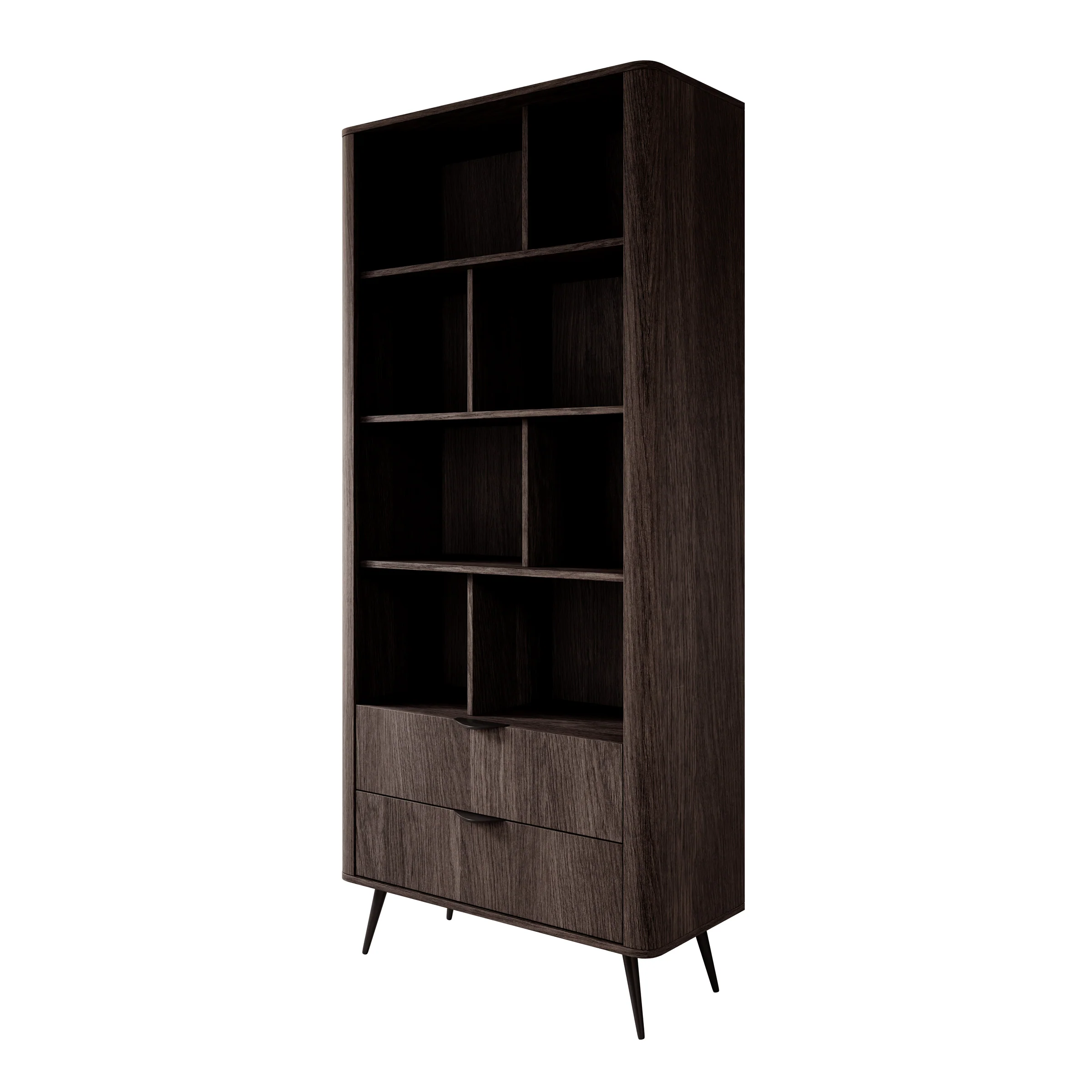 Victoria - Boekenkast - Donker eiken - 88x38x194 cm - Image 7