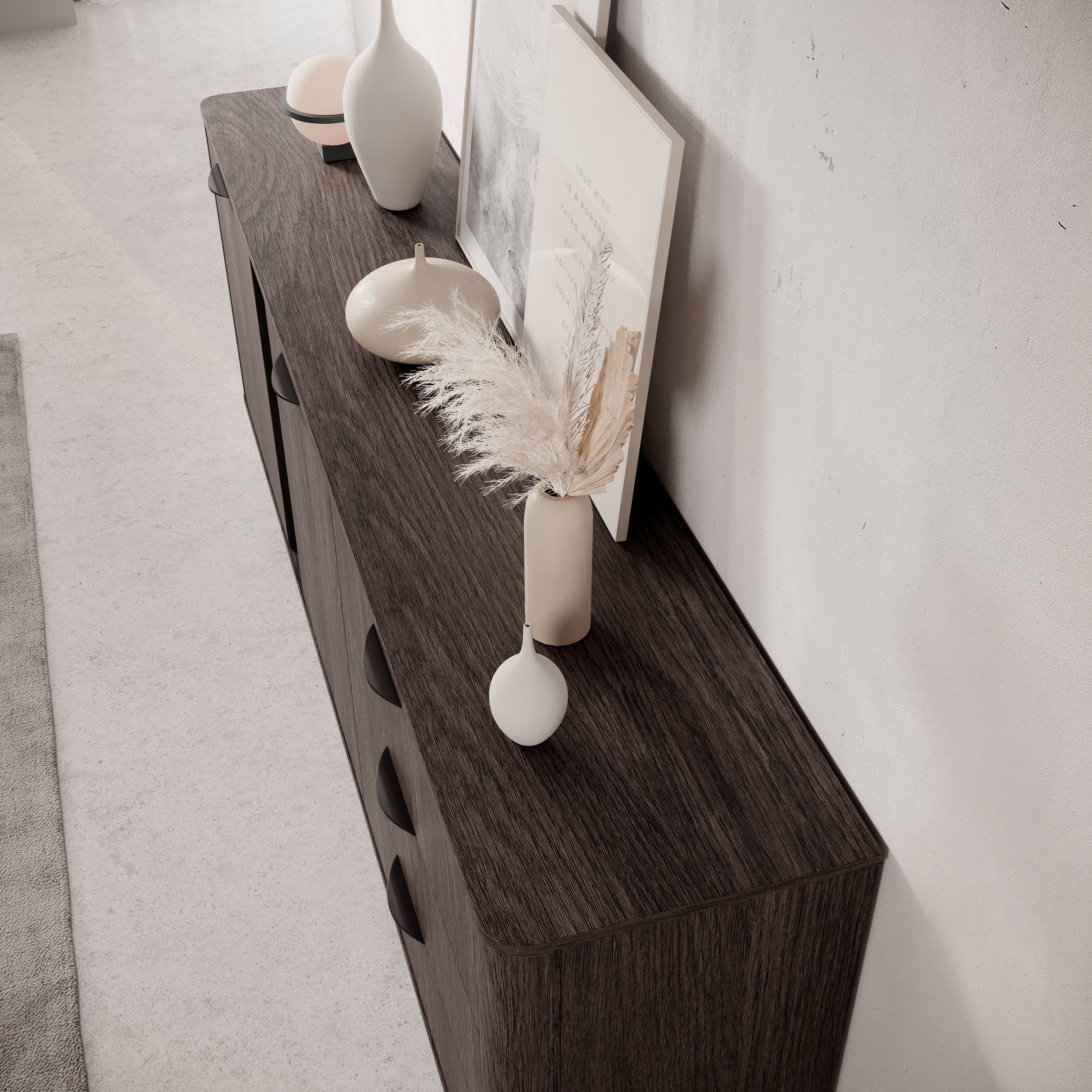 Victoria - Dressoir - Donker eiken - 195x38x81 cm - Image 5