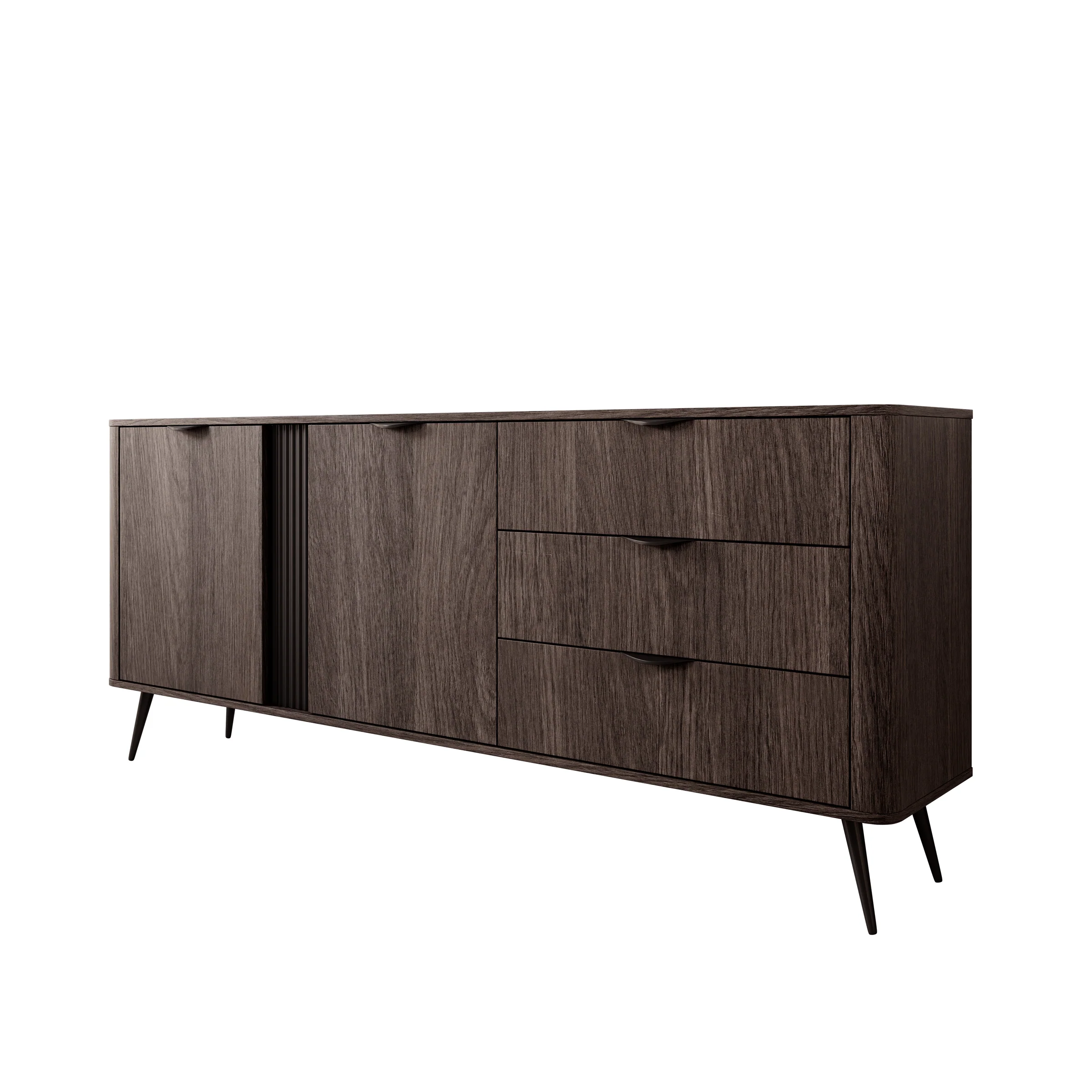 Victoria - Dressoir - Donker eiken - 195x38x81 cm - Image 8