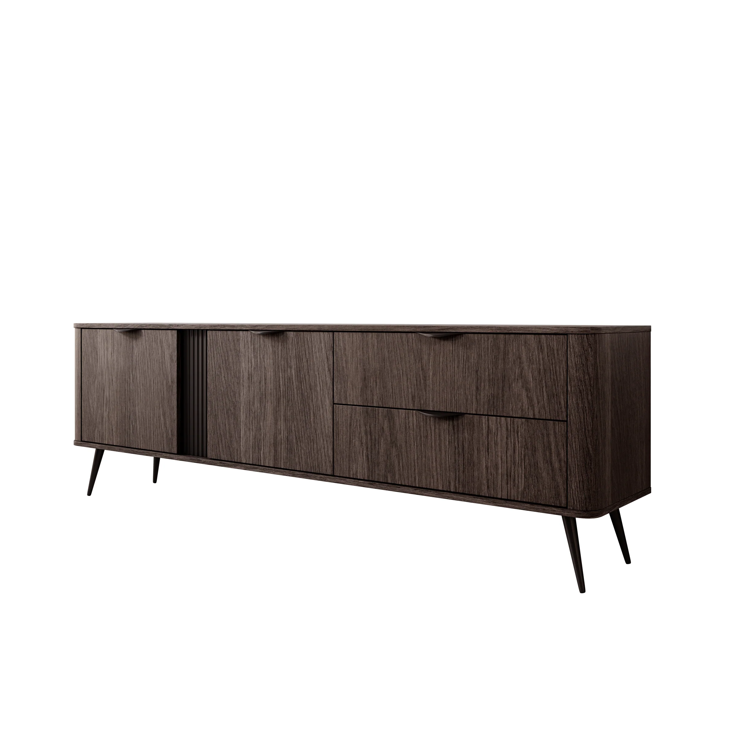 Victoria - TV-Meubel - Donker eiken - 195x38x61 cm - Image 8
