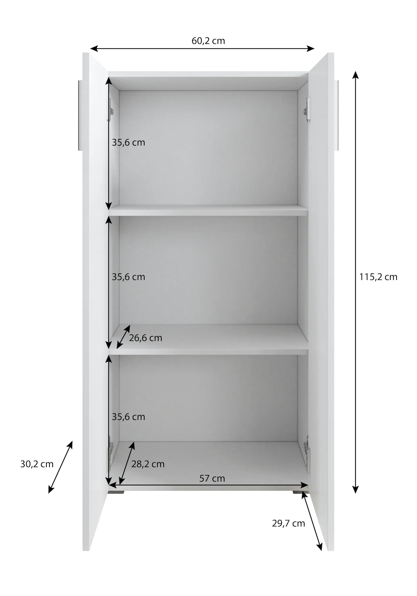 Vida 1 - Dressoir - Wit - 60x32x115 cm - Image 5