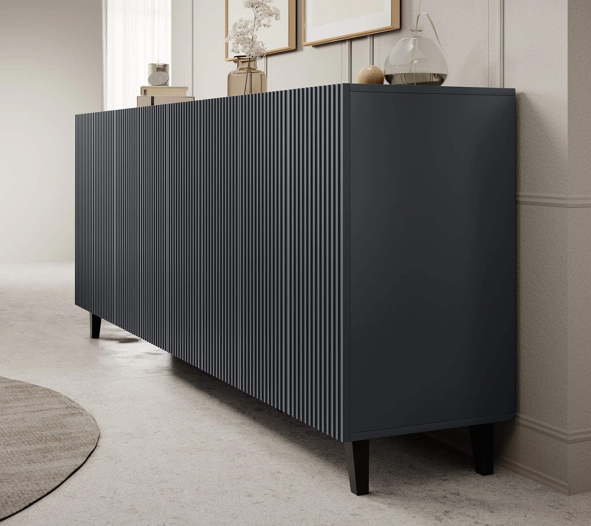 Vintar - Dressoir - Antraciet - 201x42x83 cm - Image 4