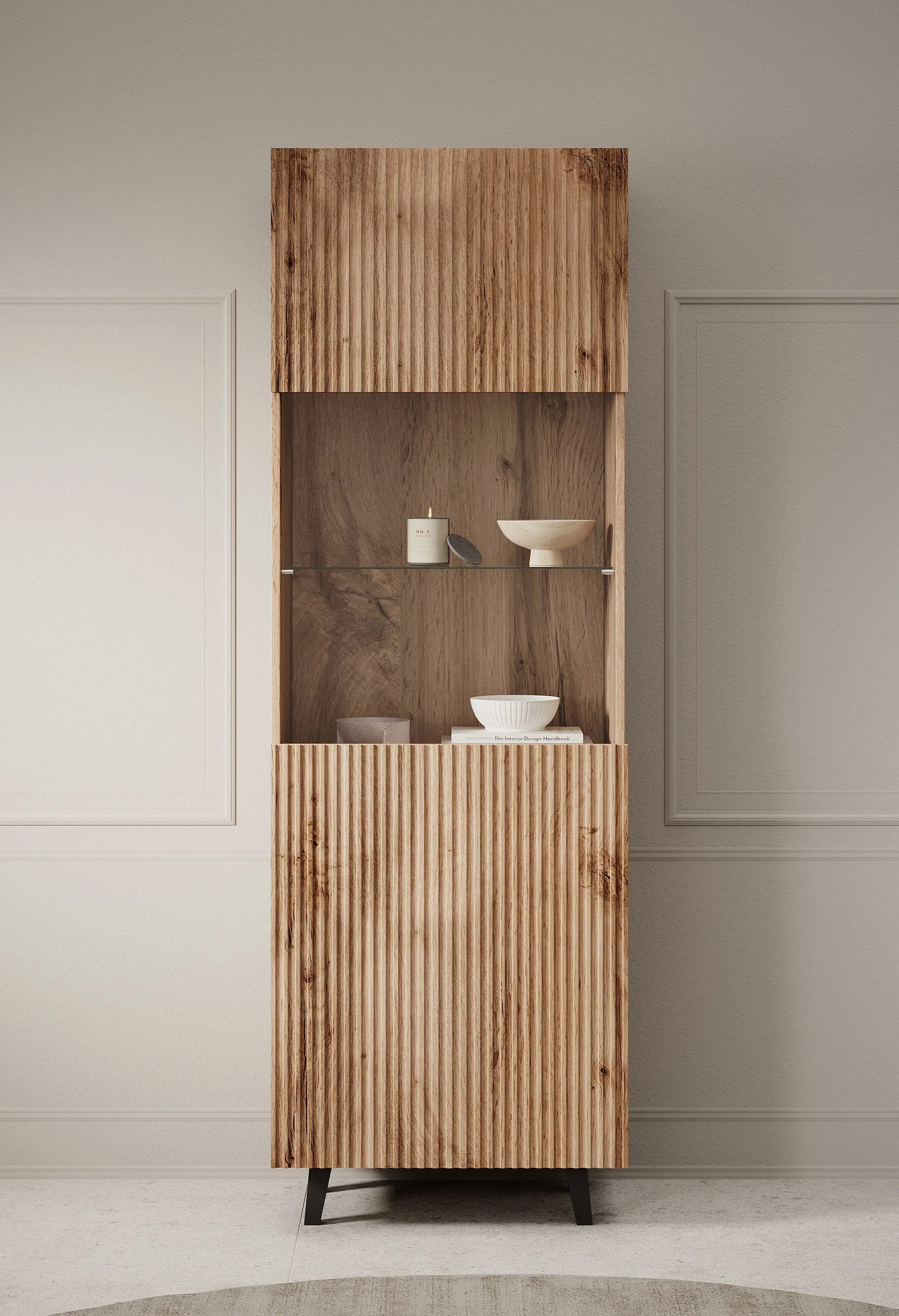 Vintar - Vitrinekast - Eiken - 60x42x183 cm - Image 2