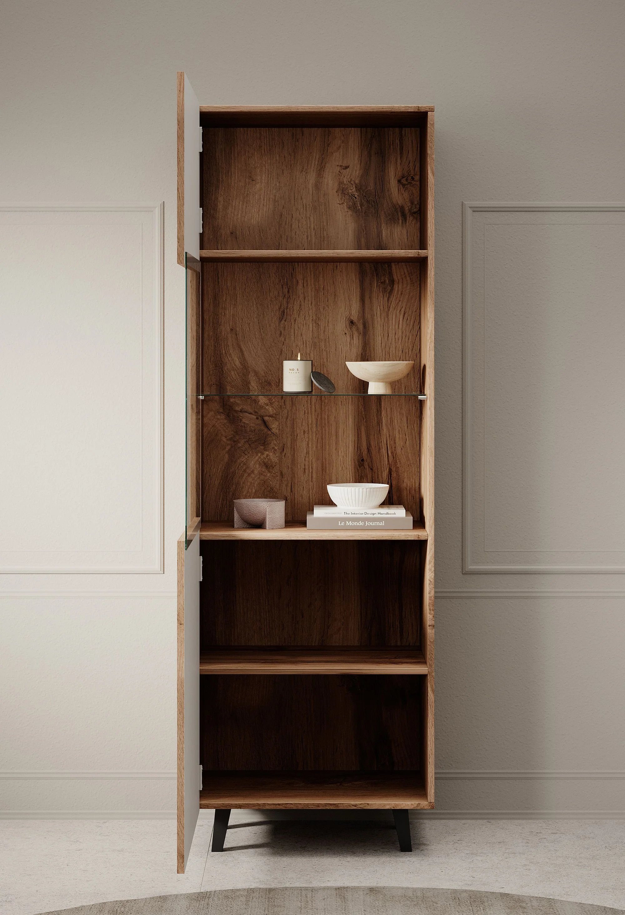 Vintar - Vitrinekast - Eiken - 60x42x183 cm - Image 3