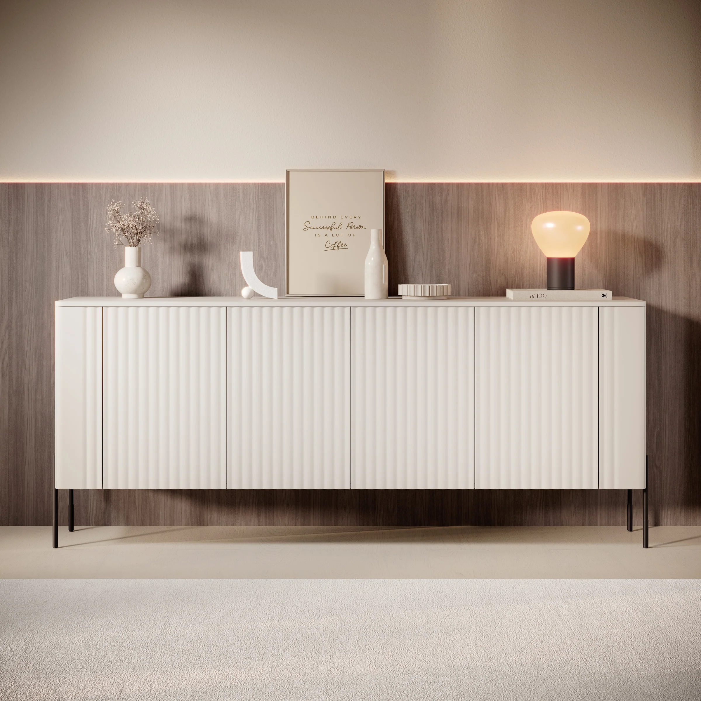 Vivi - Dressoir - Beige - 190x40x80 cm - Image 3