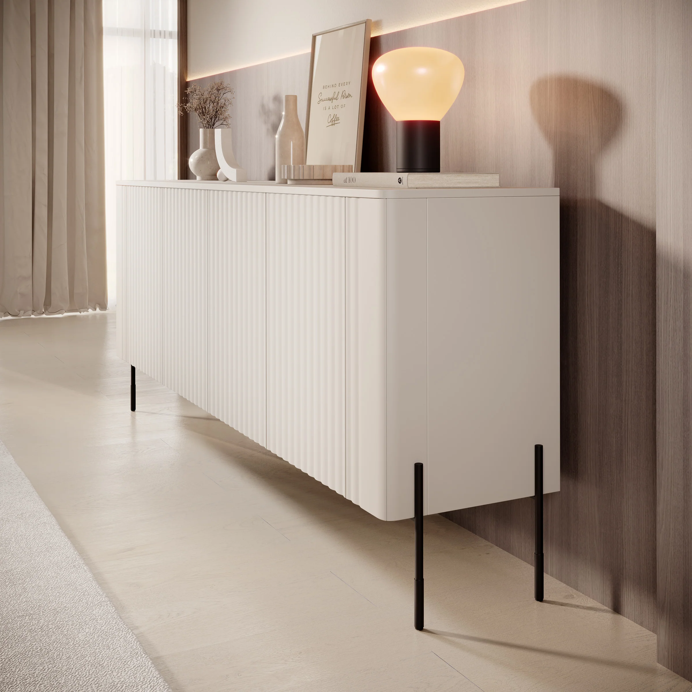 Vivi - Dressoir - Beige - 190x40x80 cm - Image 4