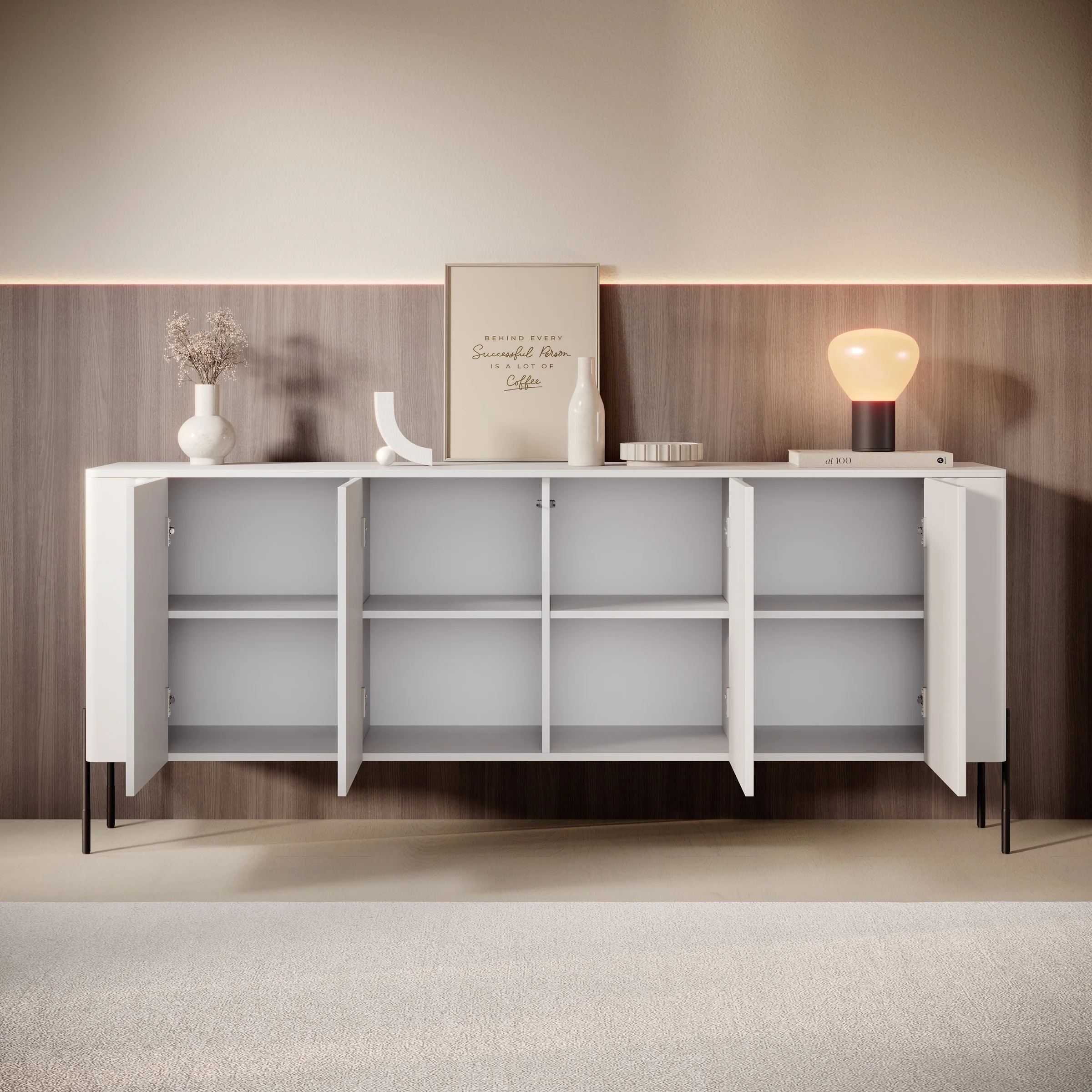 Vivi - Dressoir - Wit - 190x40x80 cm - Image 2