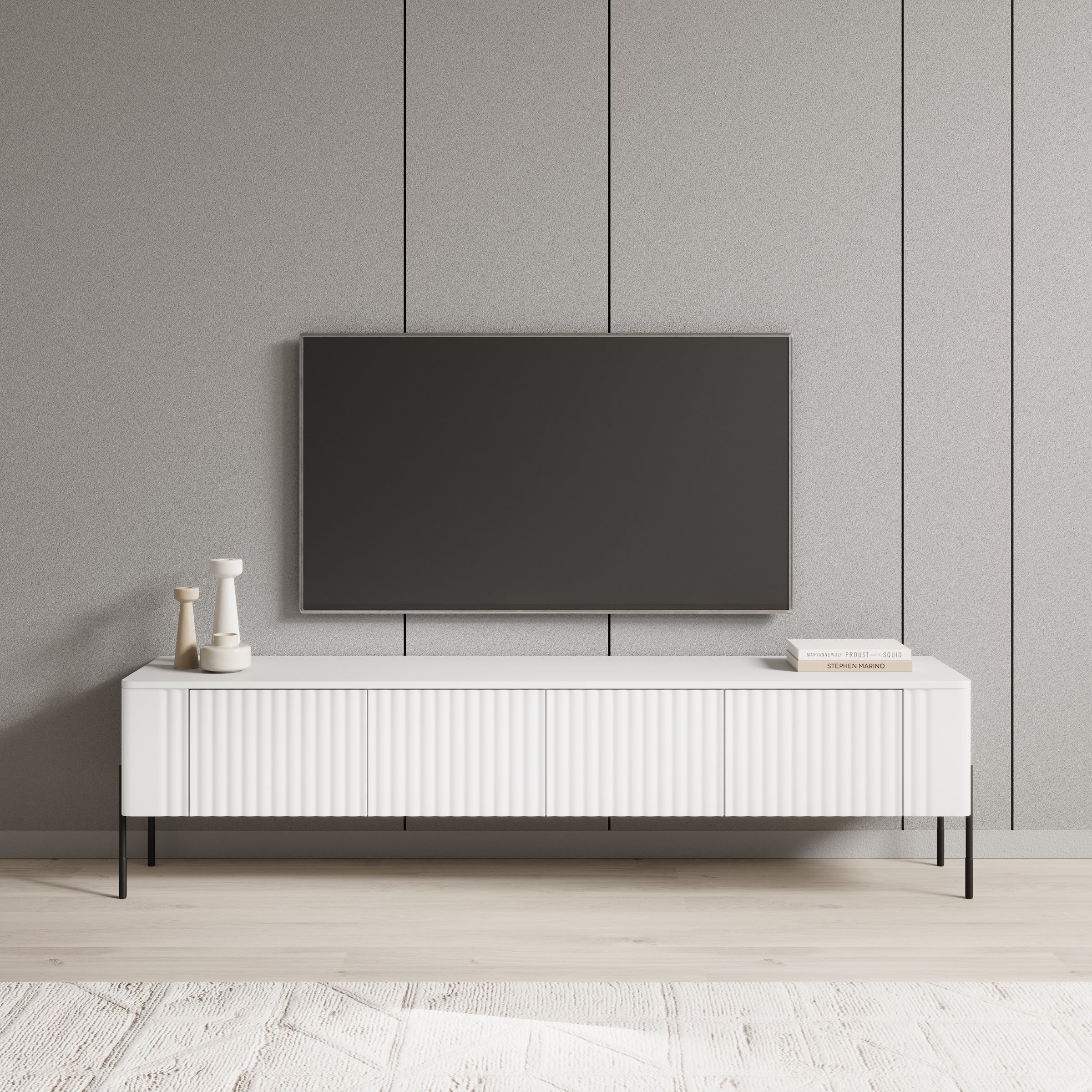 Vivi - TV-Meubel - Wit - 190x40x50 cm - Image 3