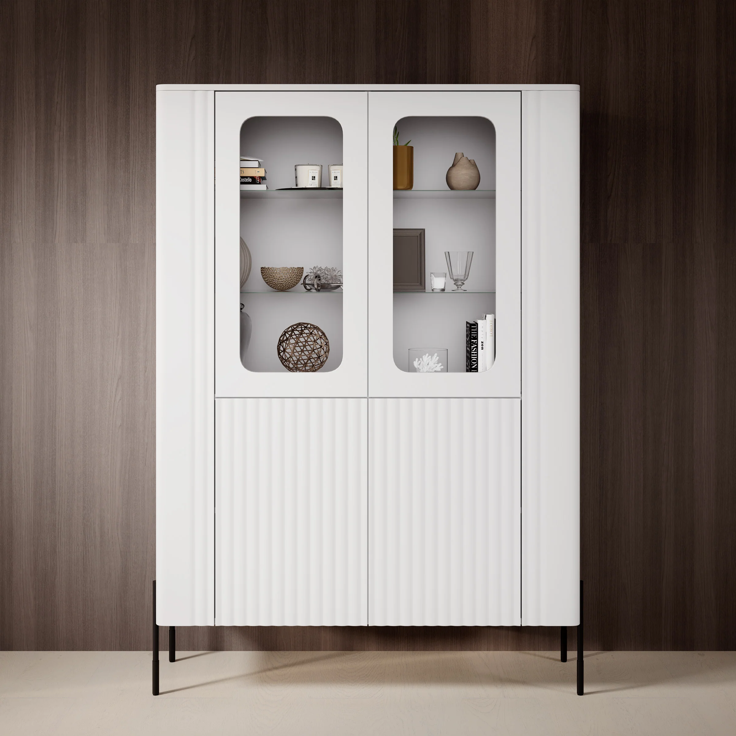 Vivi - Vitrinekast - Wit - 110x40x160 cm - Image 3