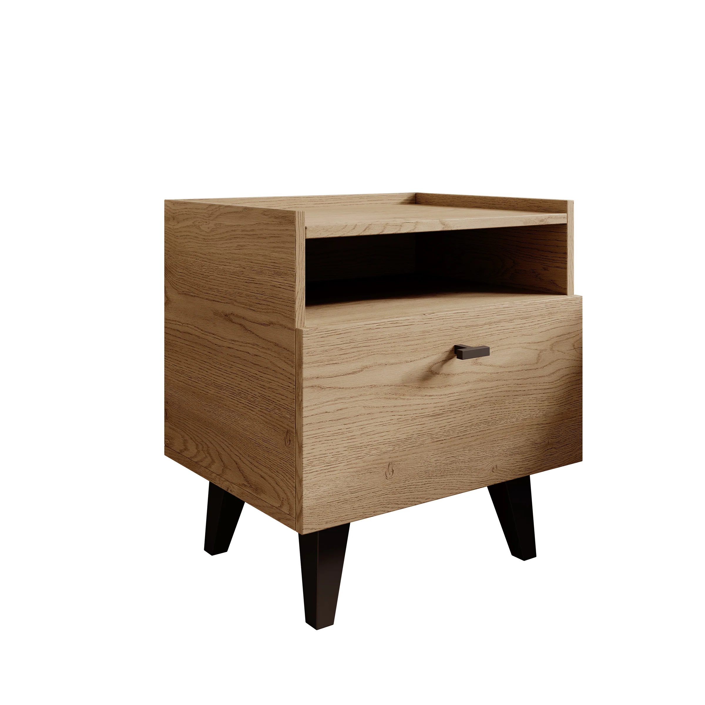 Vornas - Nachtkastje - Eikenpatroon - 51x40x55 cm - Image 7